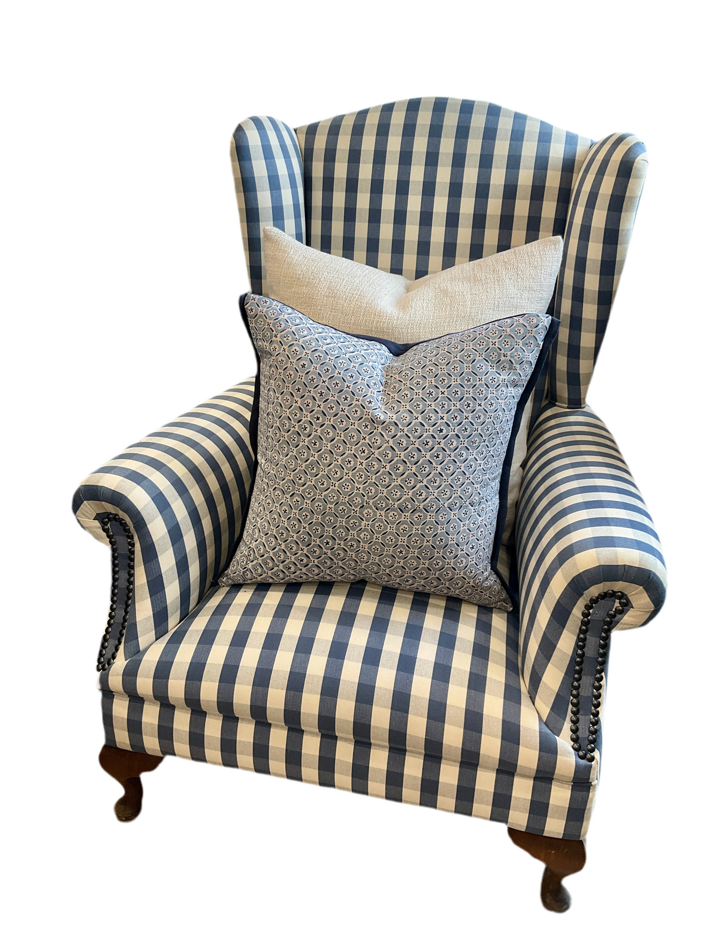 Recovered Victorian Wing Chair