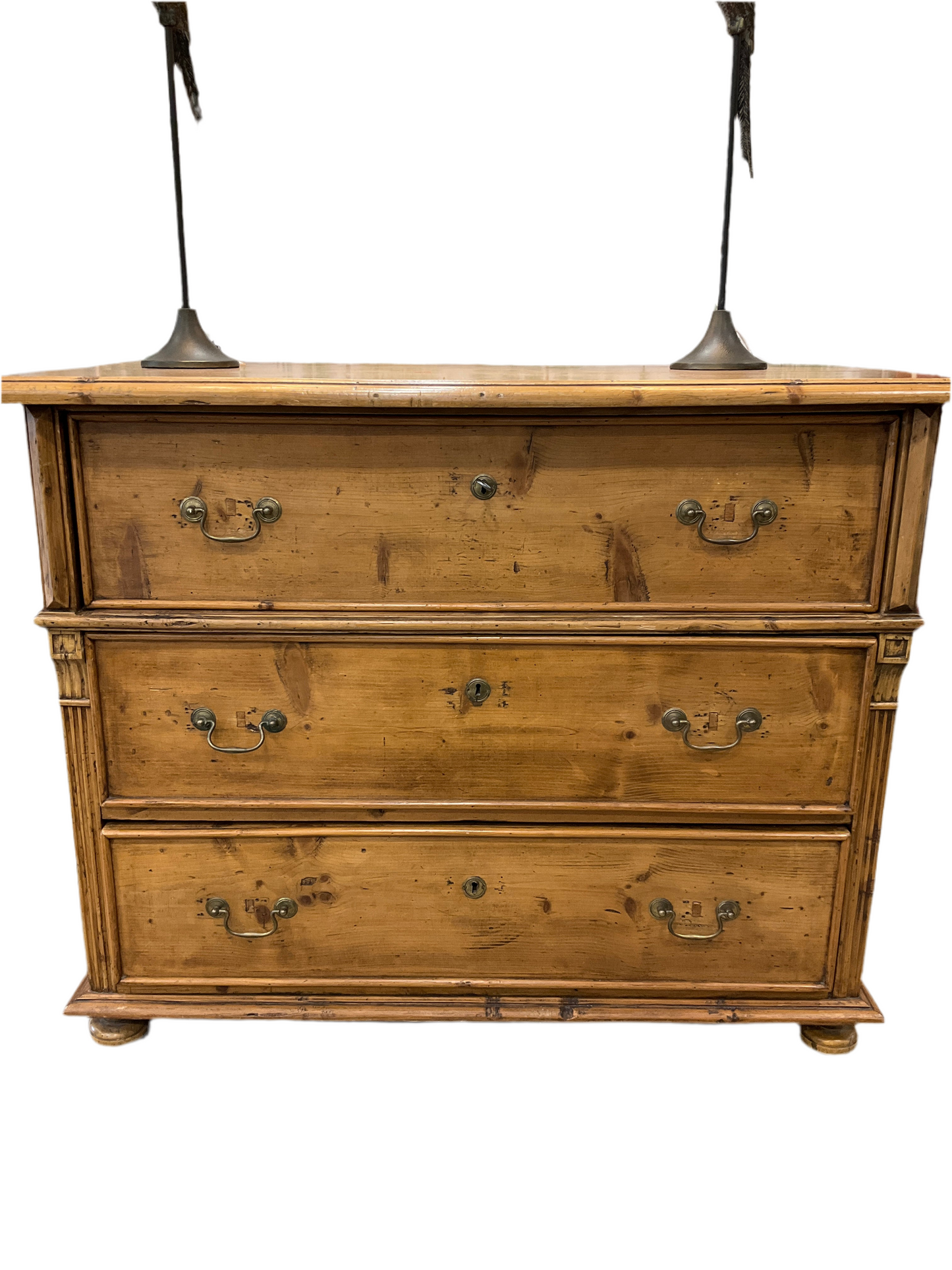 Antique French Farmhouse Larch Chest Drawers