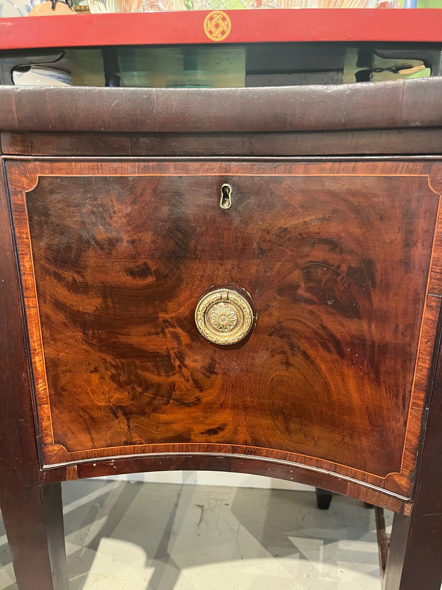Georgian Mahogany Serpentine Sideboard