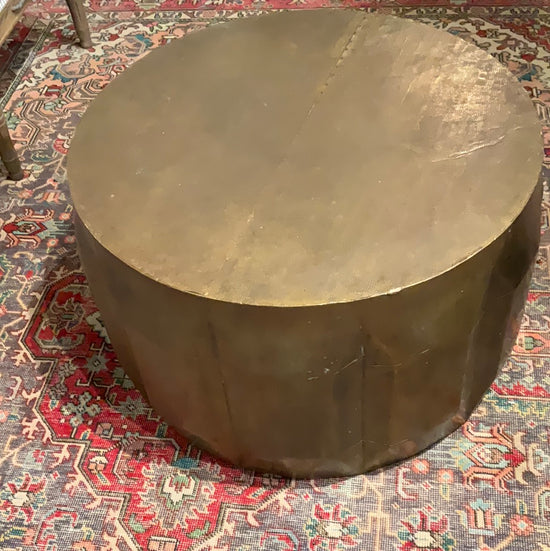 Bronzed Metal Octagonal Table