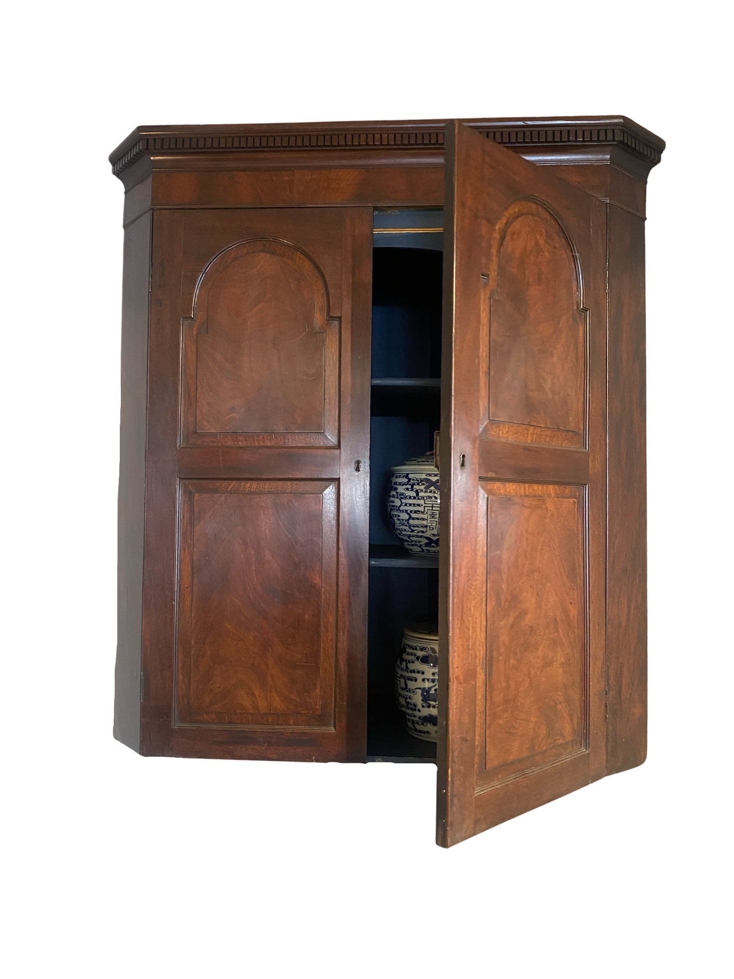 Georgian Antique Corner Cabinet