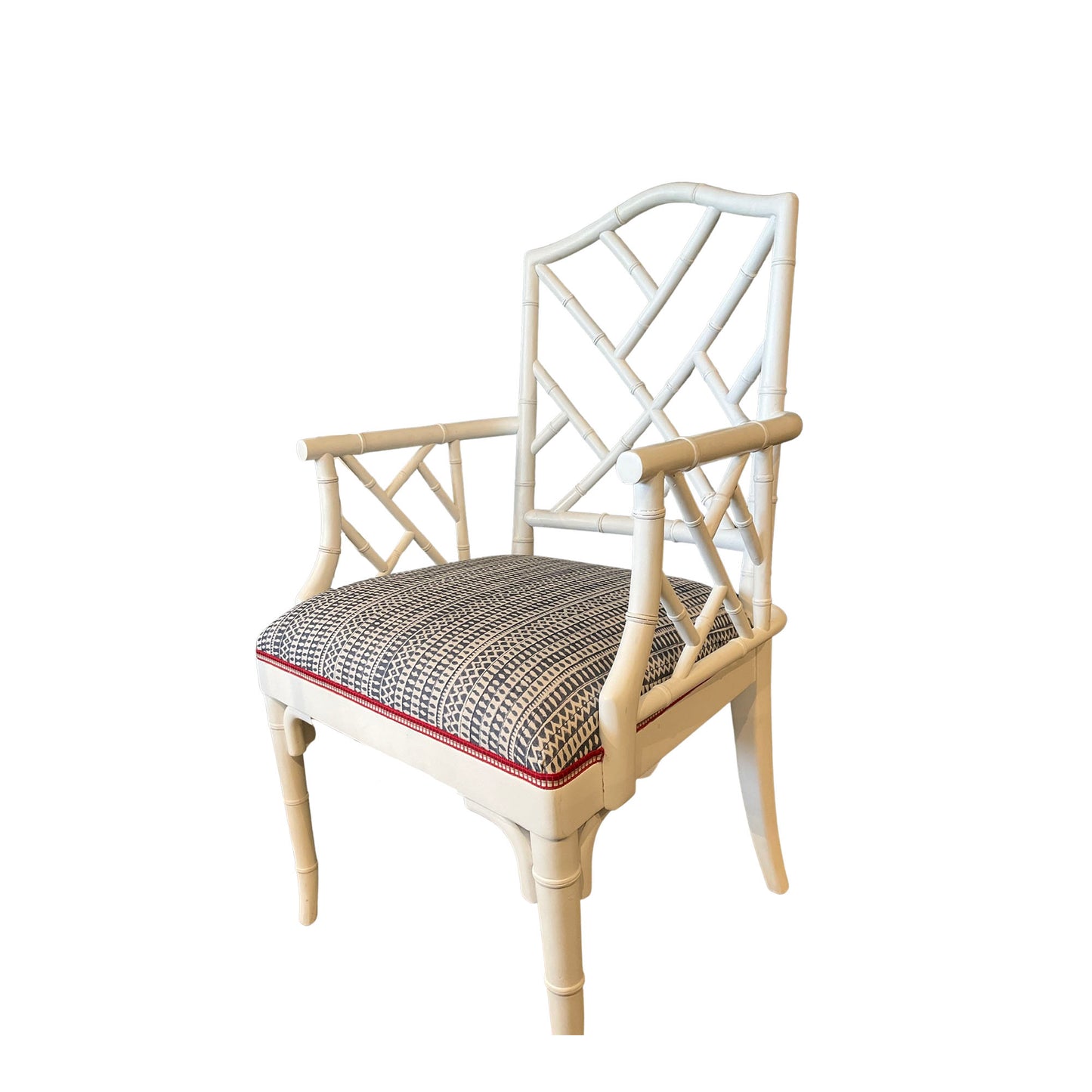 White Chinoiserie Chair