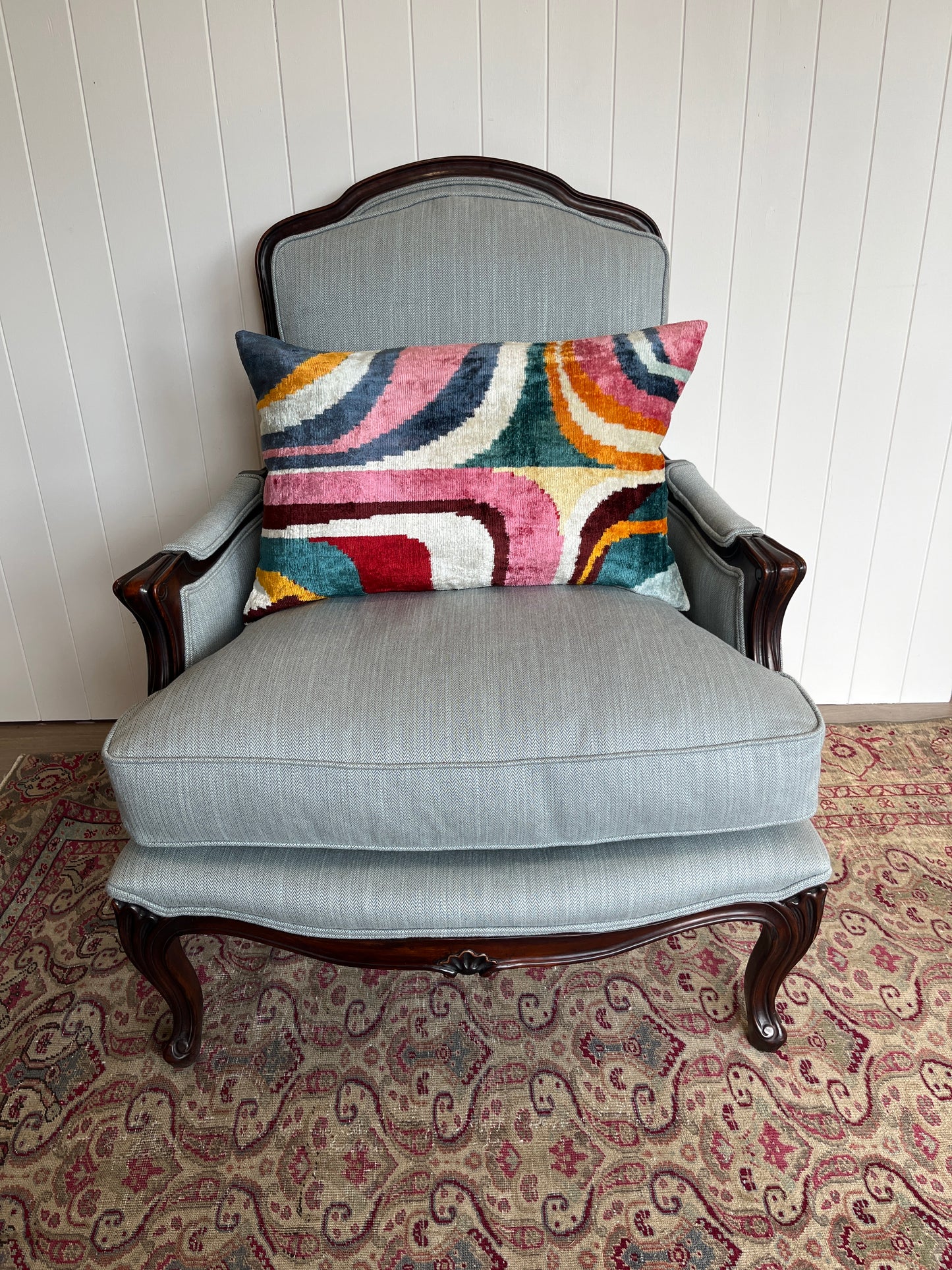 Mod Rainbow Geo Cushion