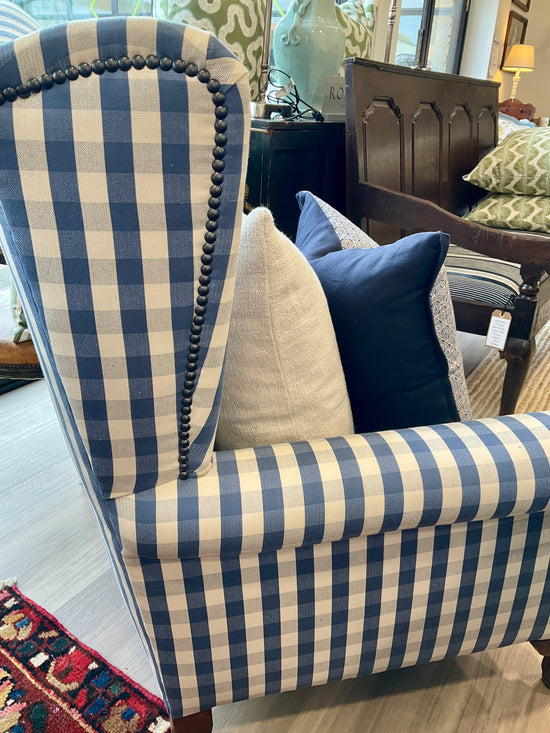 Recovered Victorian Wing Chair