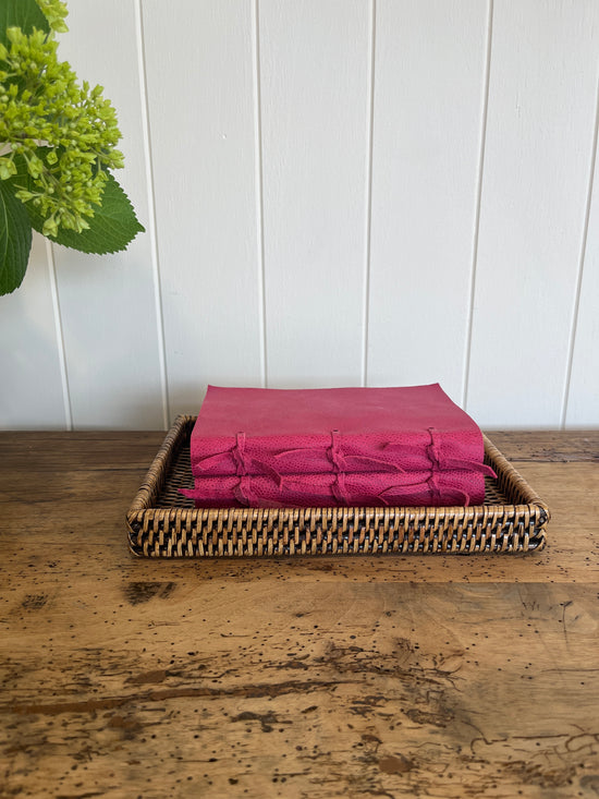 Pink Leather Notebook