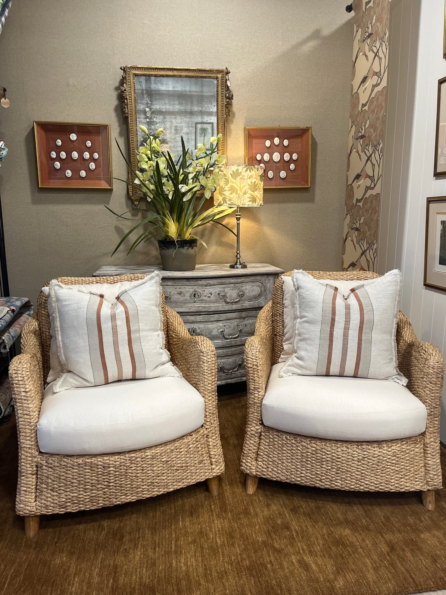 Double Mould Water Hyacinth Chairs