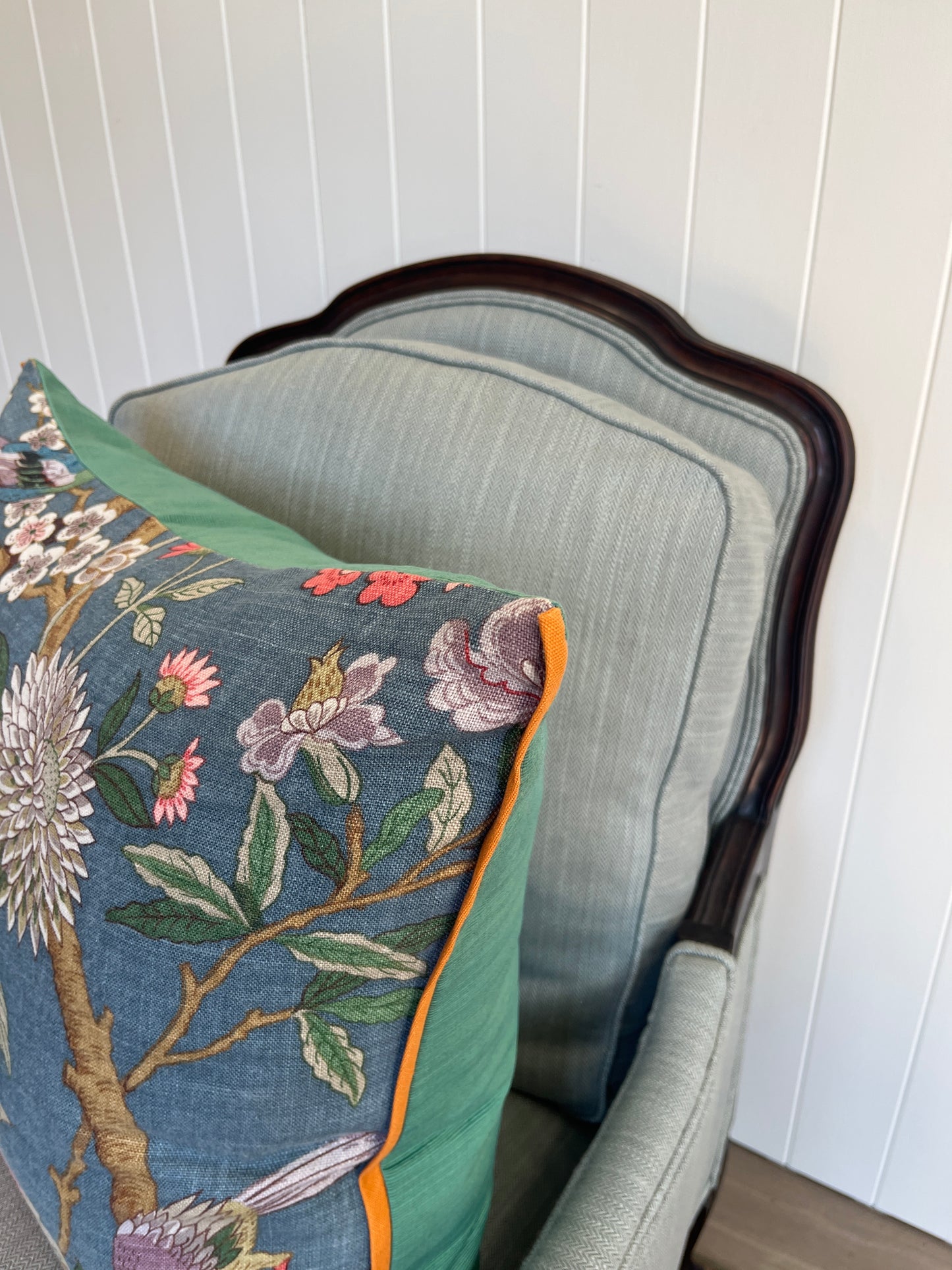 GP & Baker Hydrangea Bird Cushion