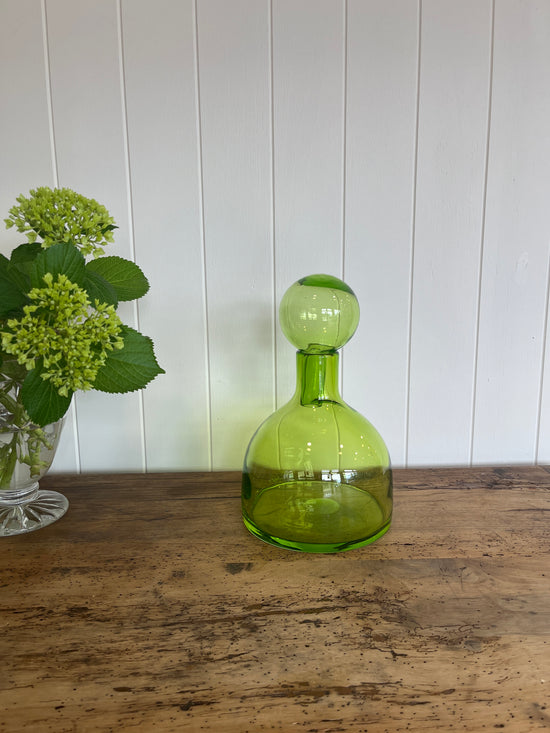 French hand blown glass bottle