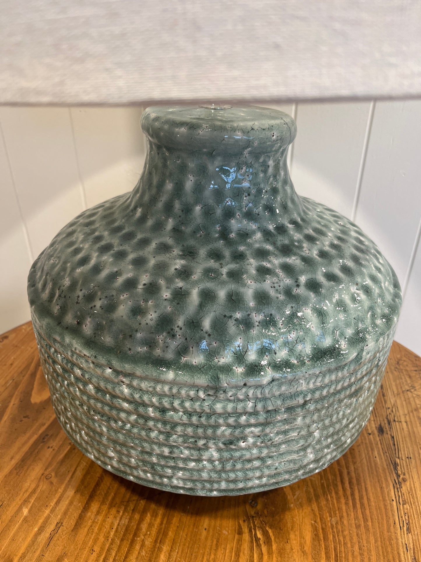 Crackled Lamp Base & Shade