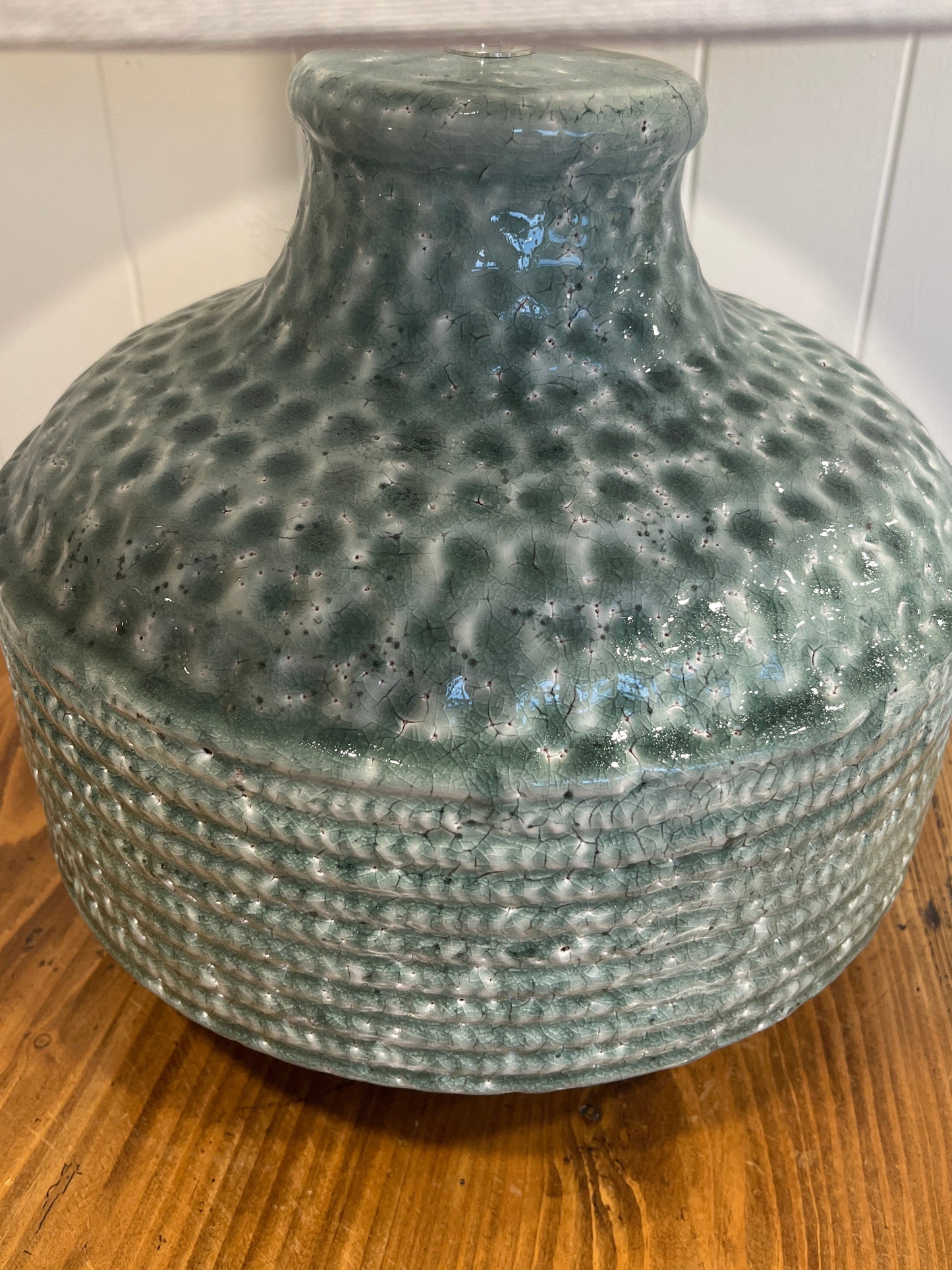 Crackled Lamp Base & Shade