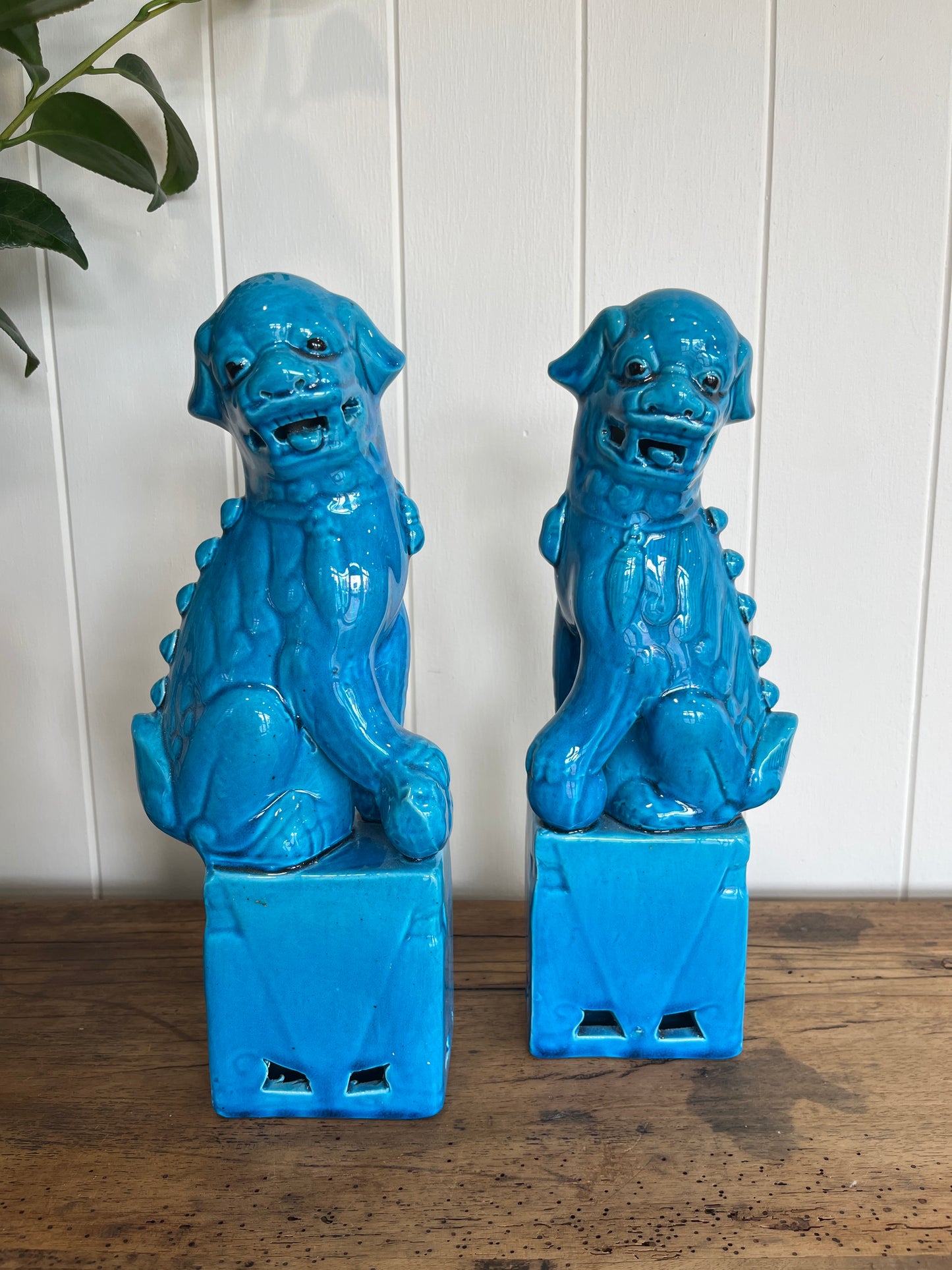 Pair of Ming Oriental Fu Dogs