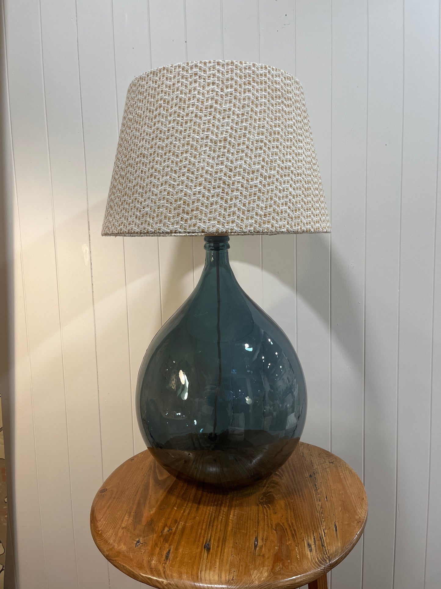 Sapphire Demijohn Lamp Base