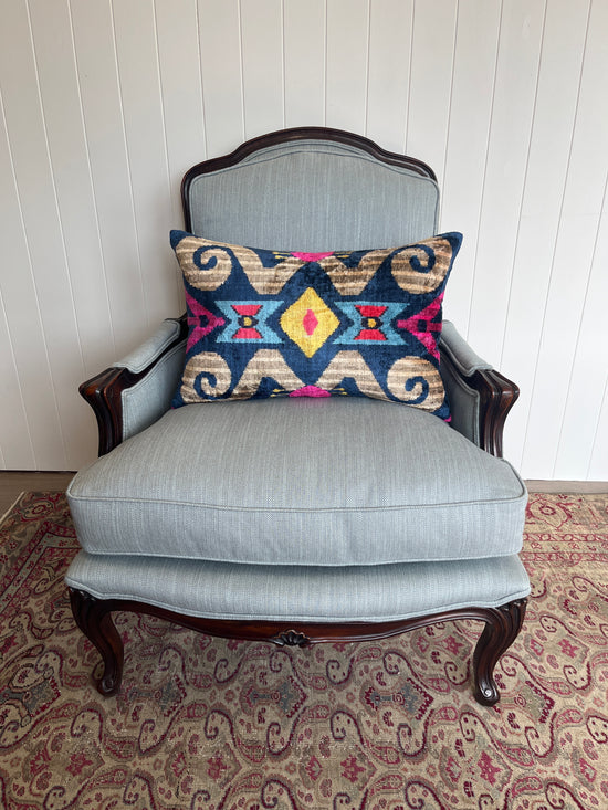 Mod Geo Pink & Blue Cushion