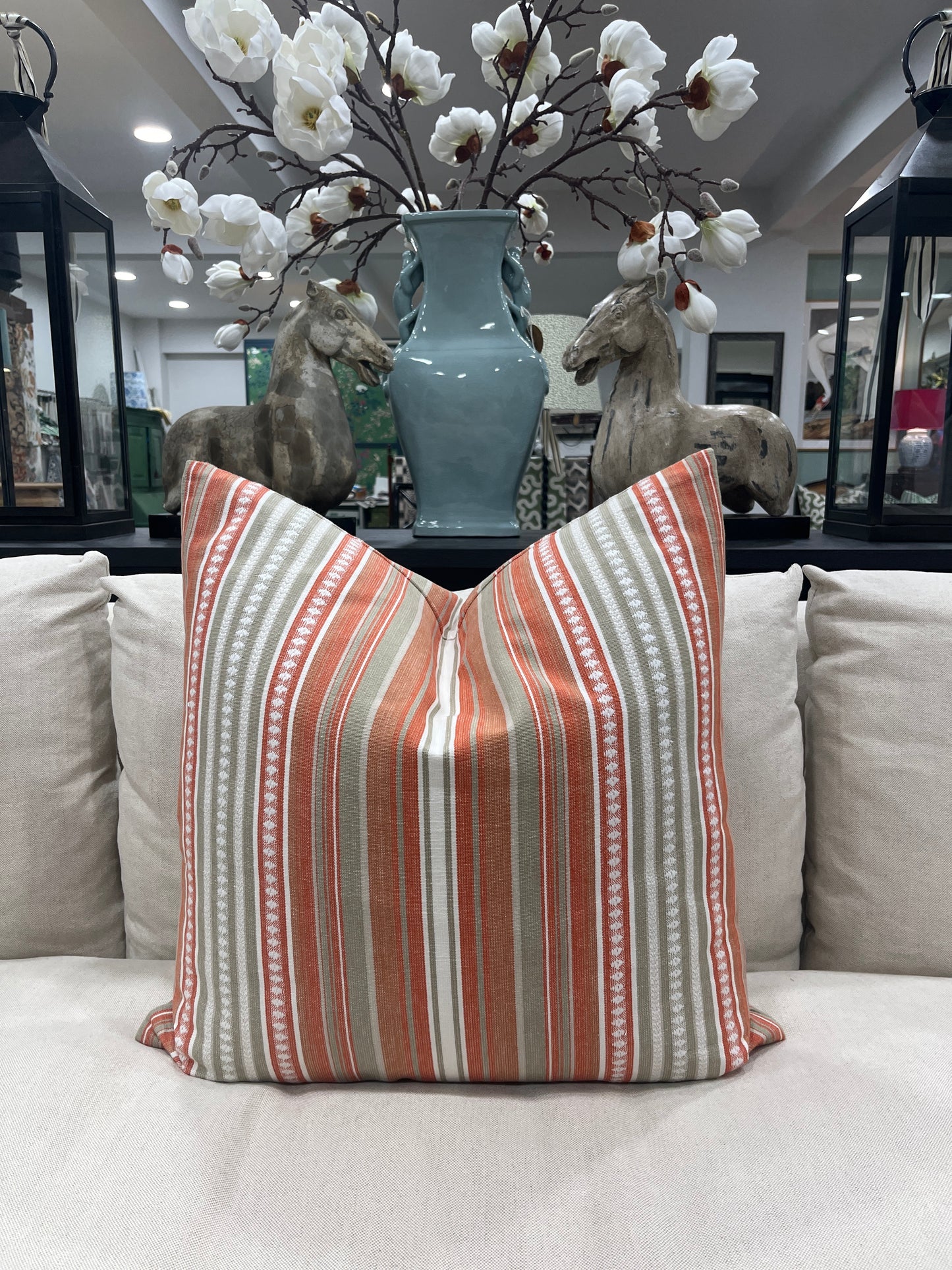 Jane Churchill Seville Stripe Cushion