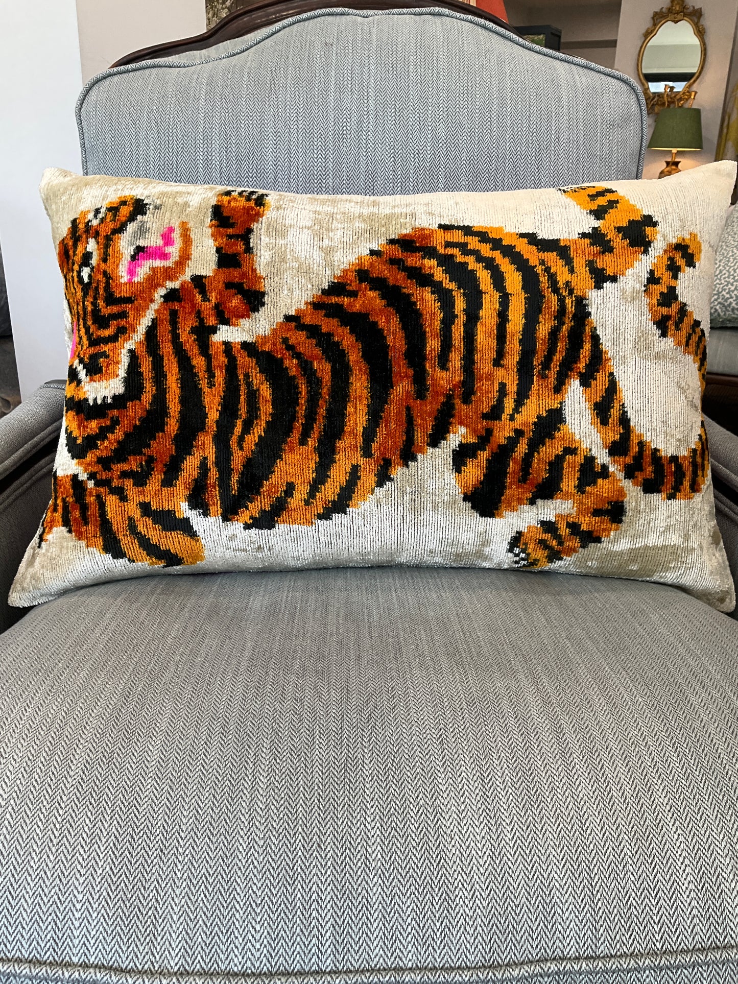 Tiger Ikat Cushion