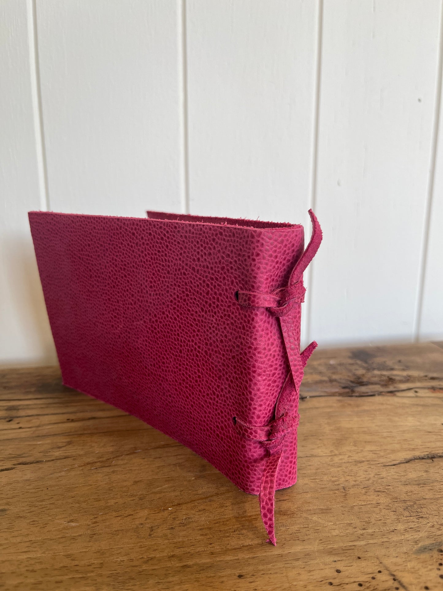 Pink Leather Notebook