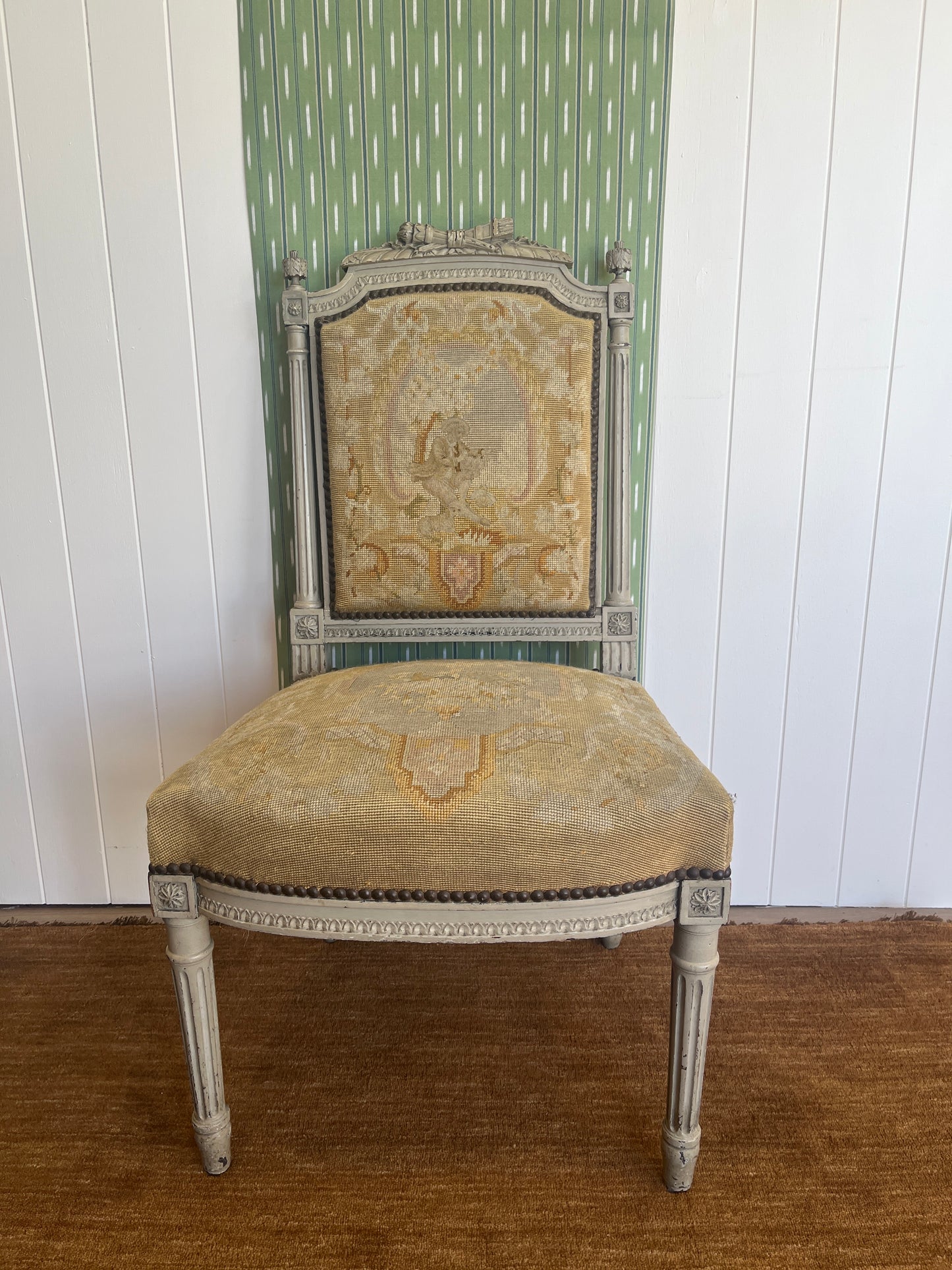 Antique French Tapestry Chair