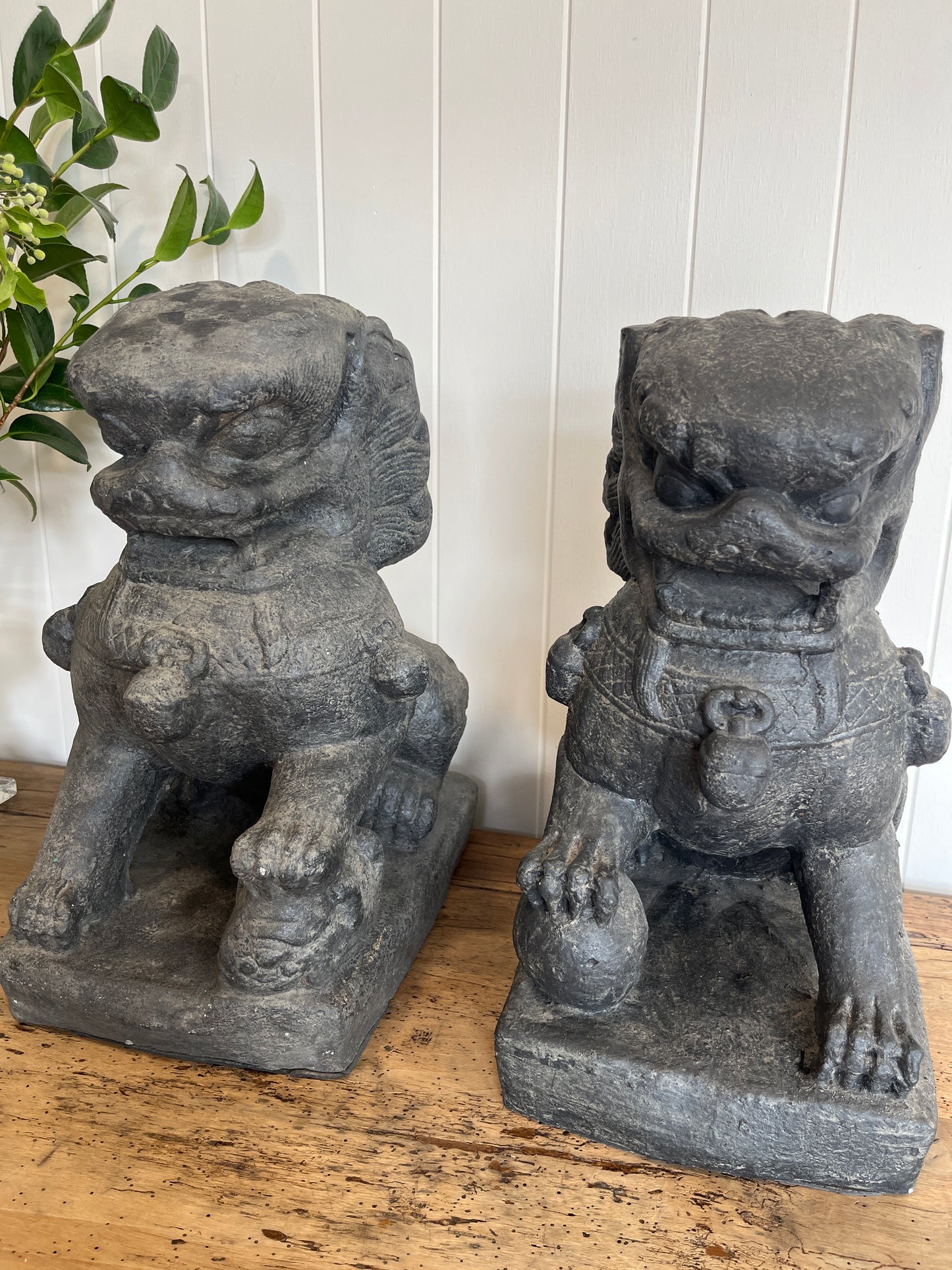 Pair Of Decorative Fu Dogs