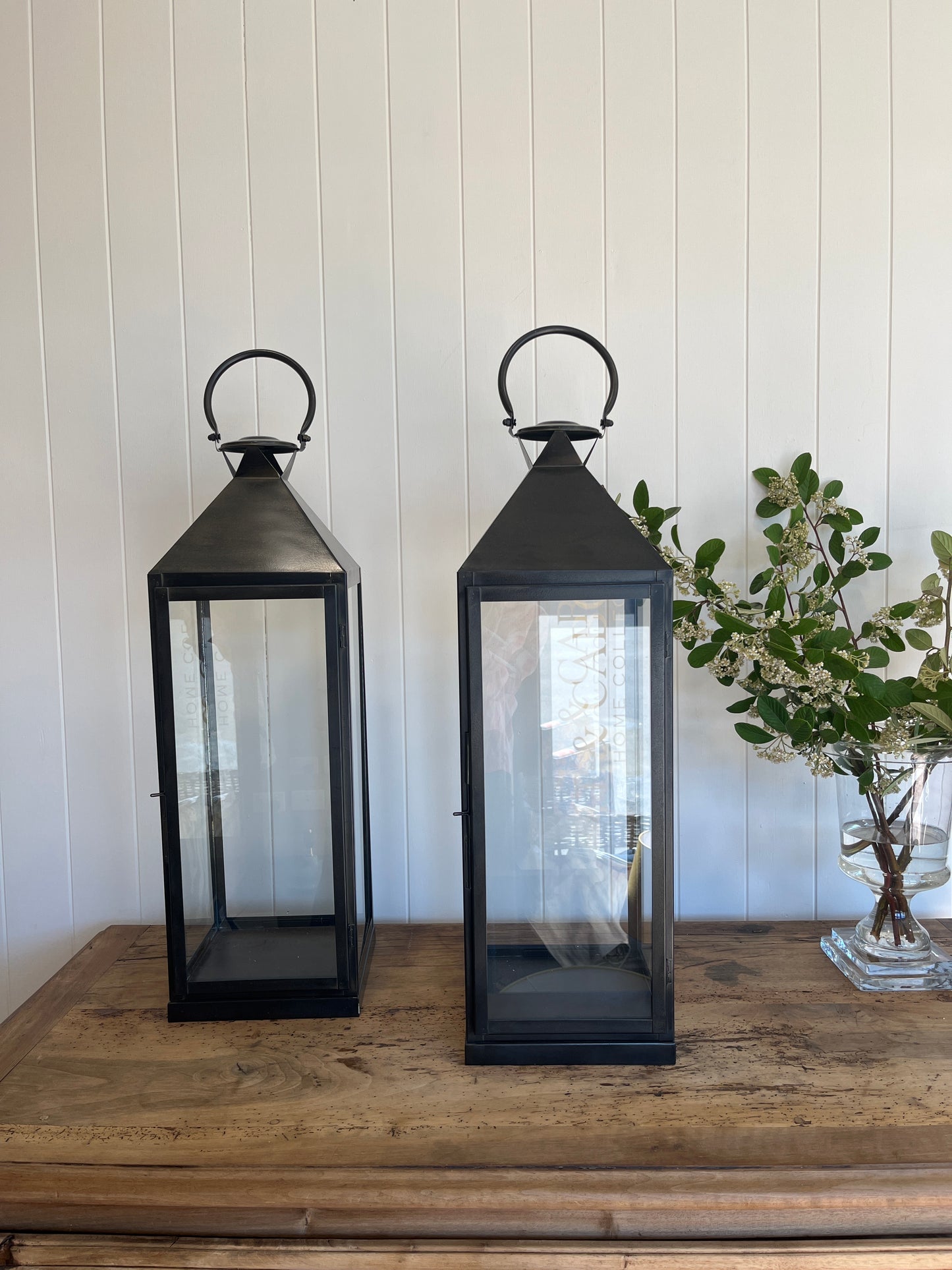 Iron & Glass Large Lanterns
