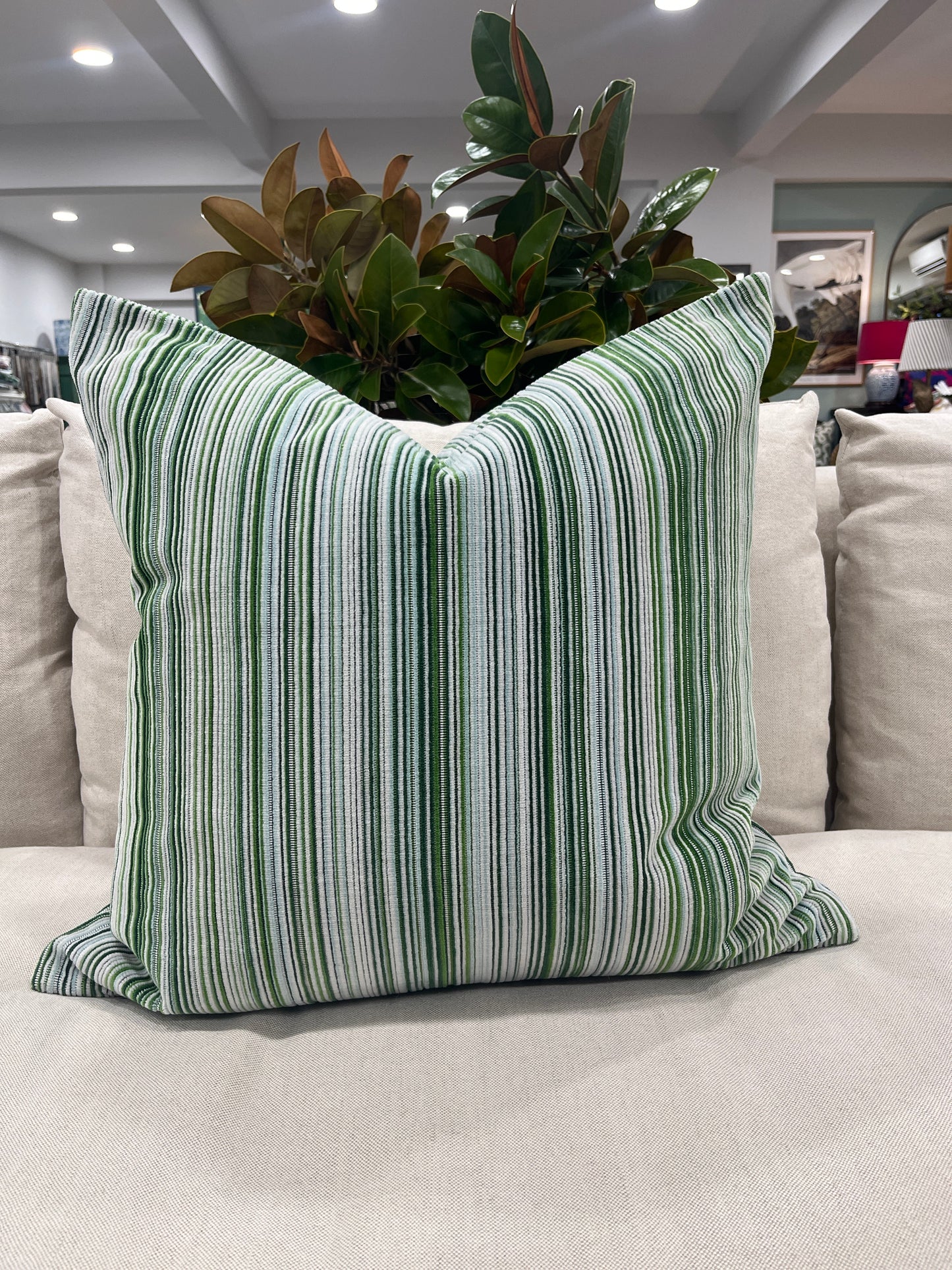 Manuel Canovas Velvet Stripe Cushion