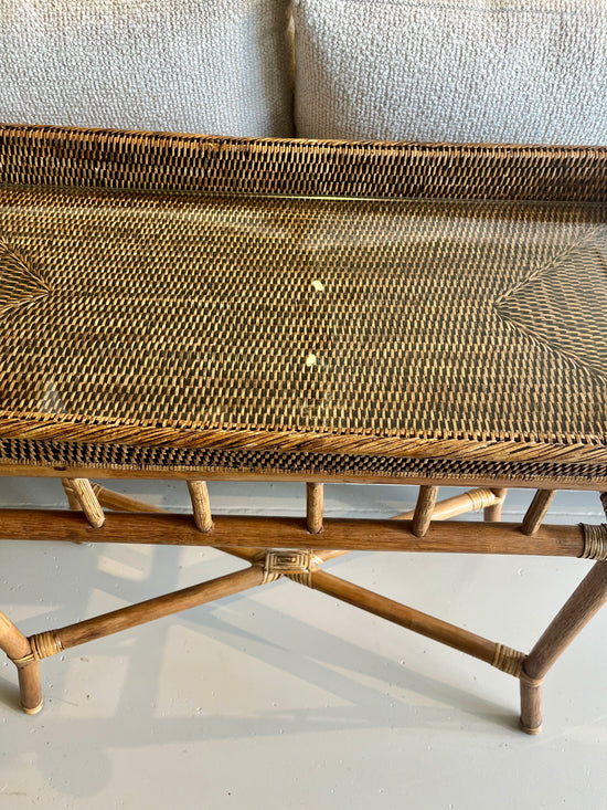 Rattan Console Table