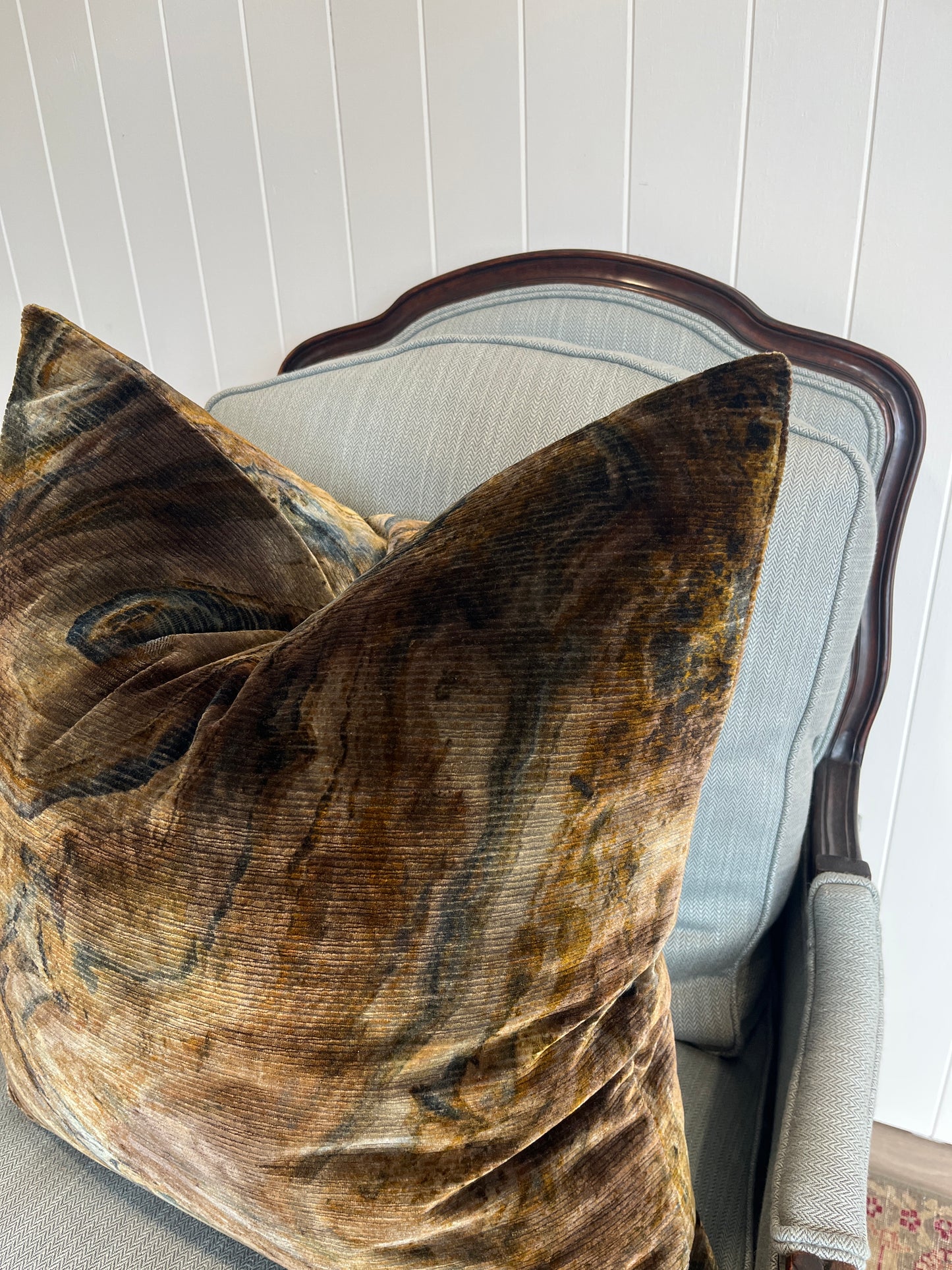 Malachite Velvet Cushion