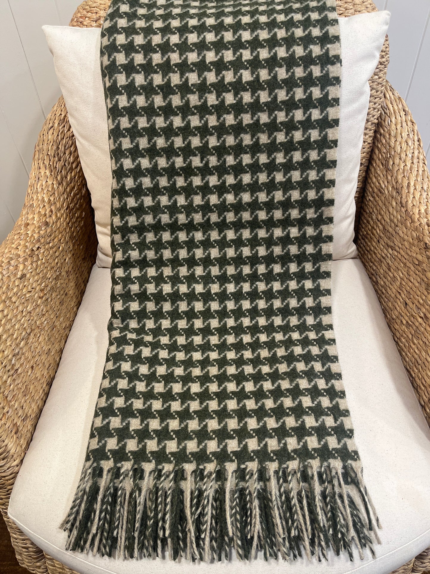 Star Green NZ Wool Throw