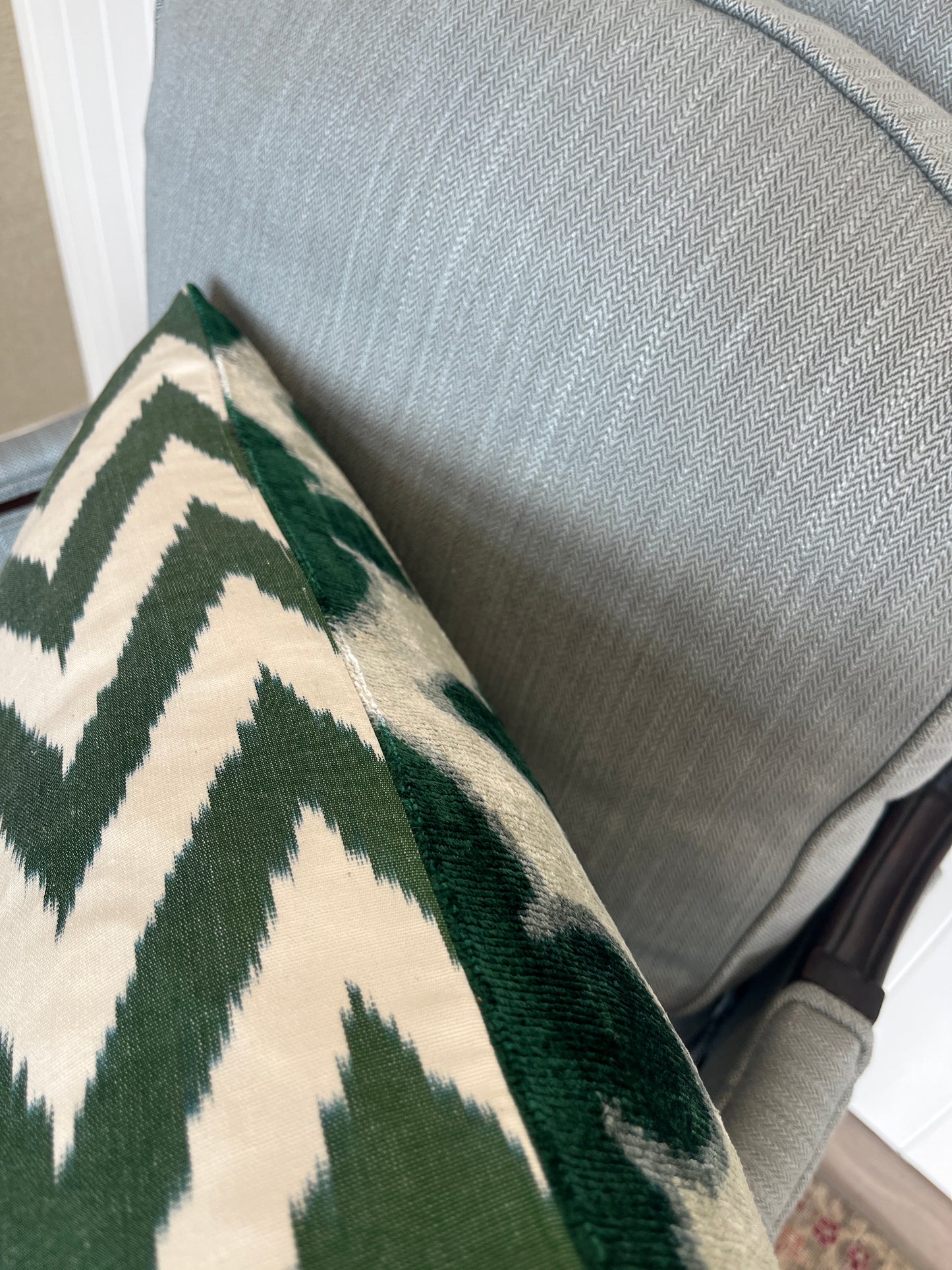 Alhambra Mosaic & Cheveron Reversible Cushion