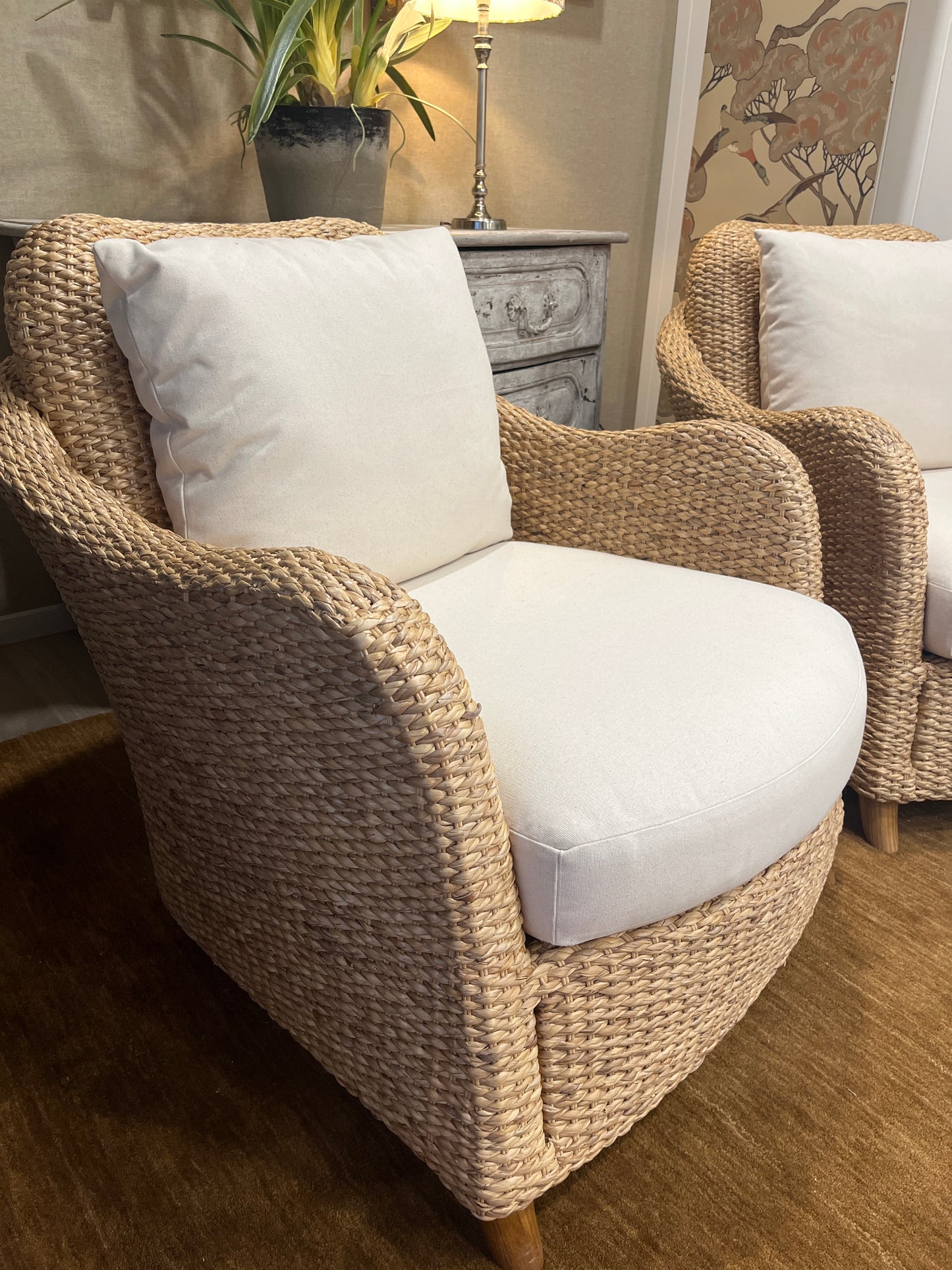 Double Mould Water Hyacinth Chairs