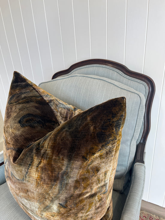 Malachite Velvet Cushion