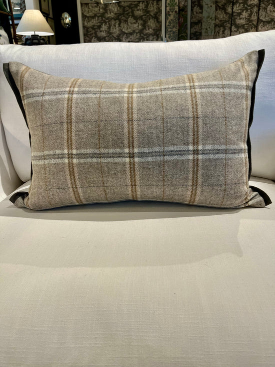 Wool Plaid Cushion