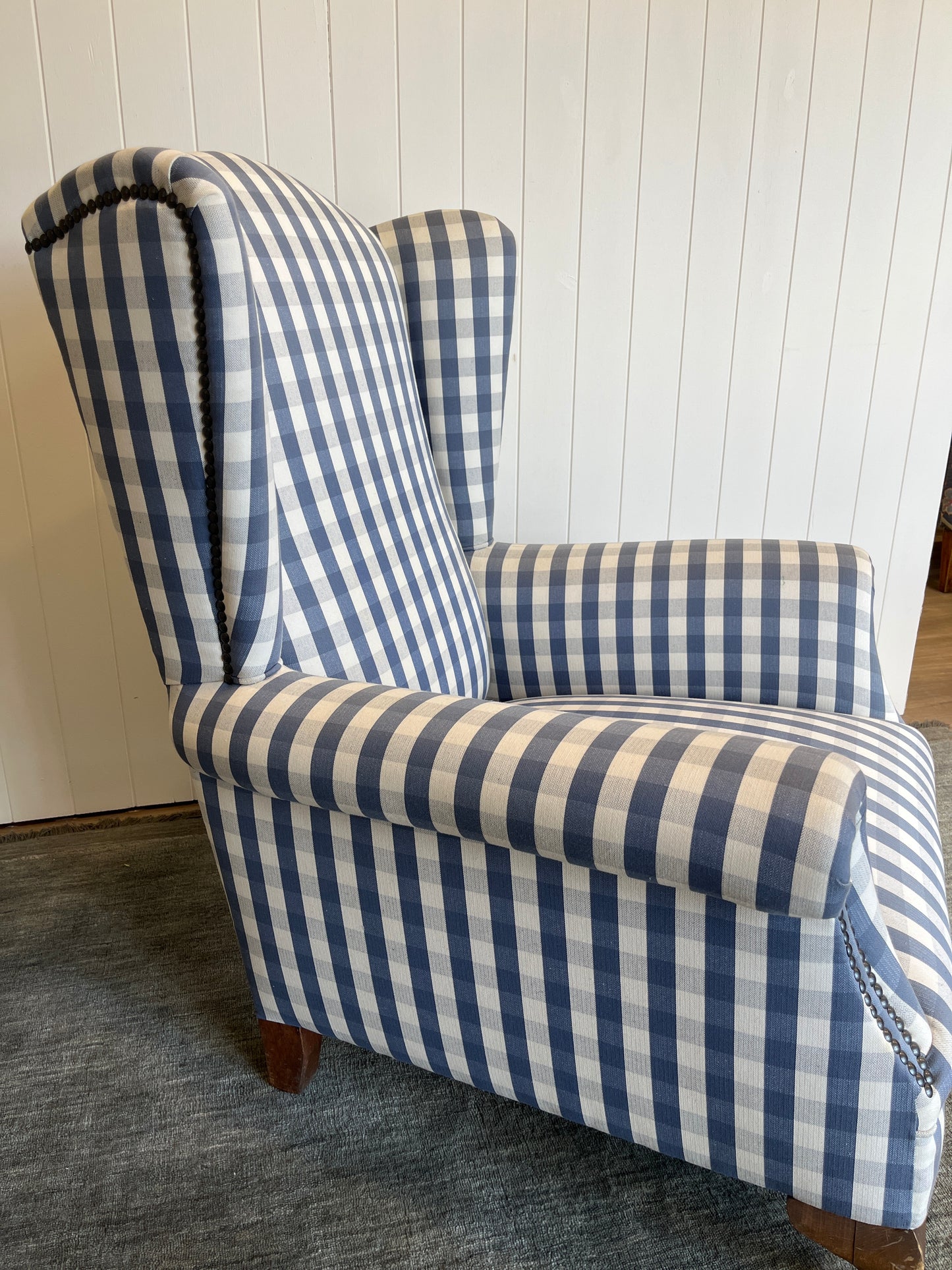Recovered Victorian Wing Chair