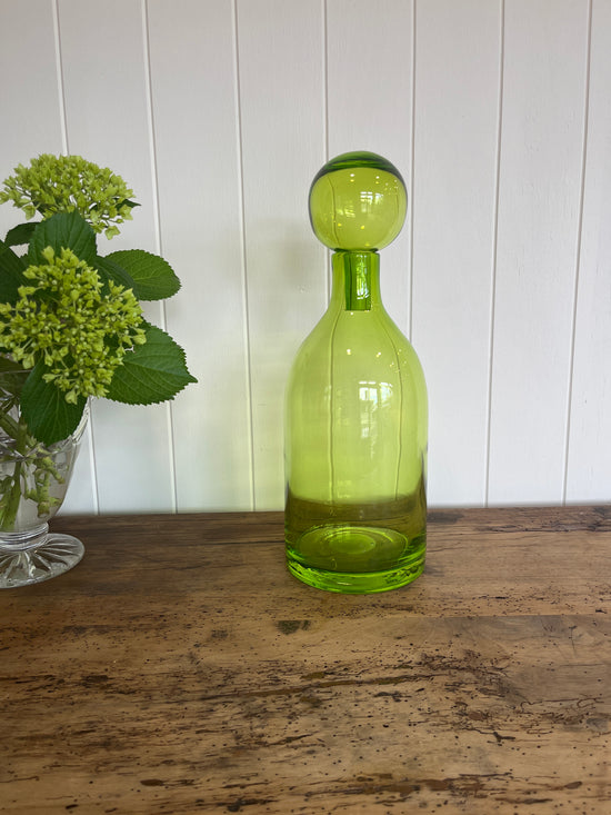 French hand blown glass bottle
