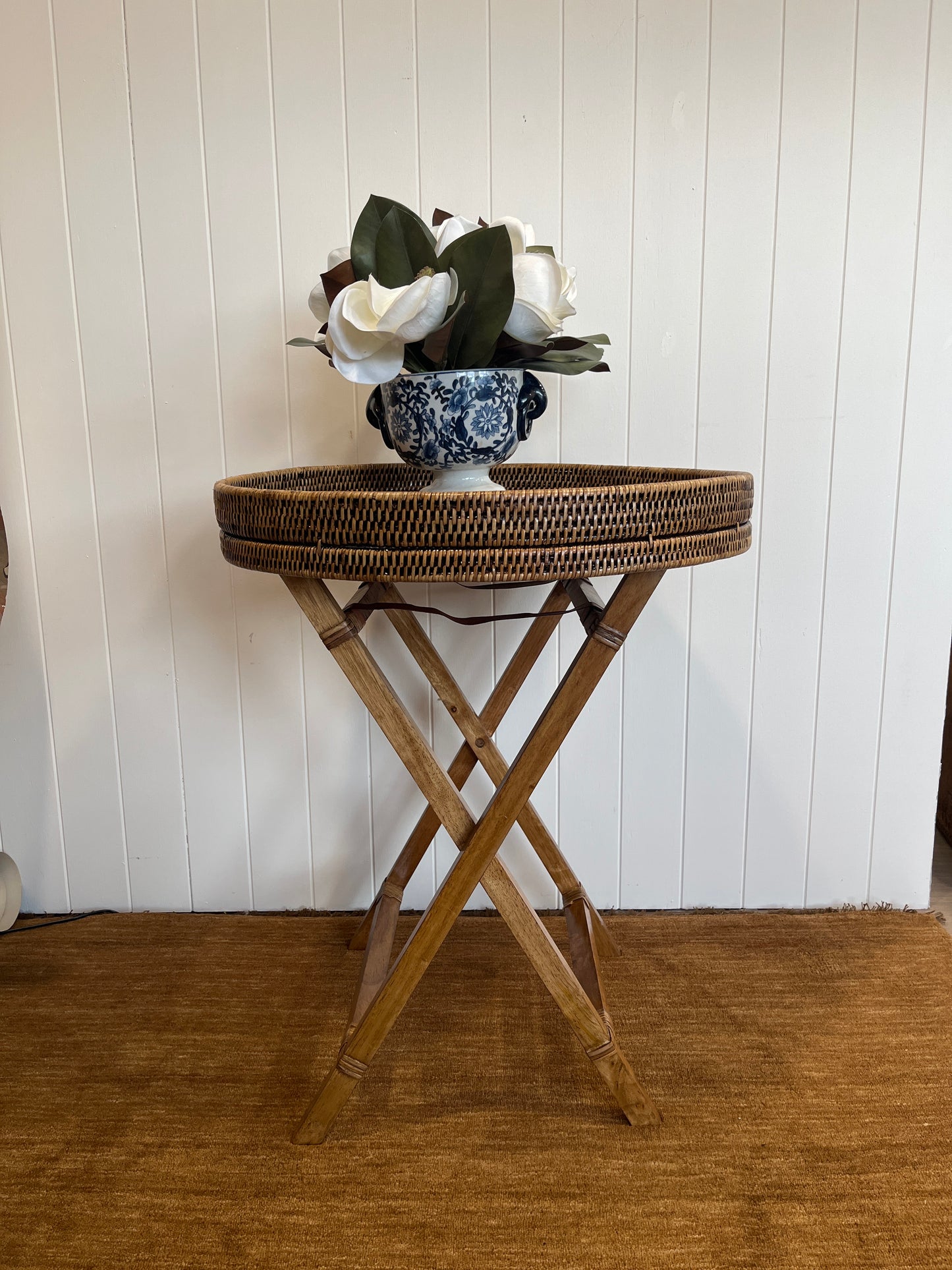 Plantation Rattan Butlers Tray Table