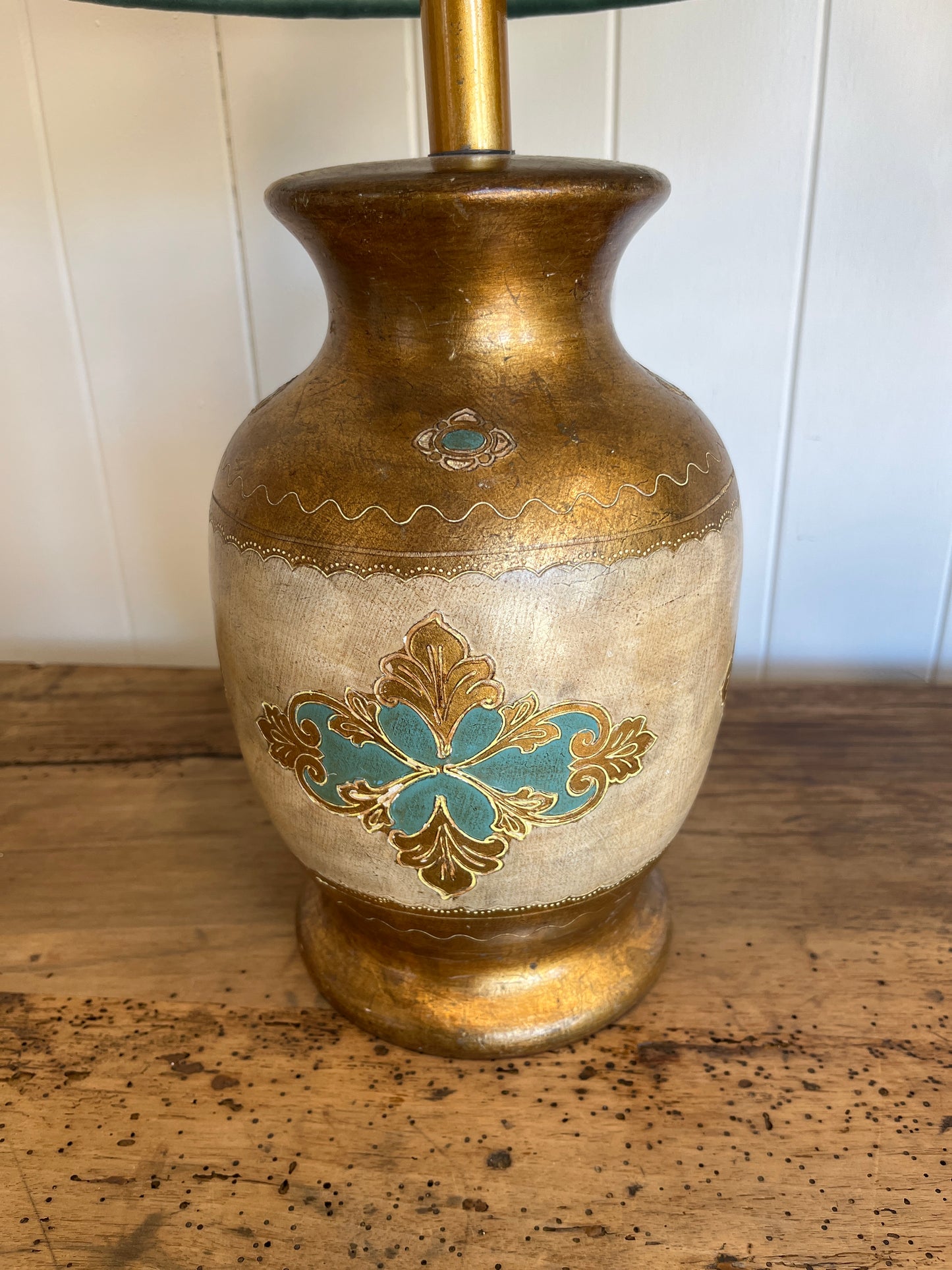 Florentine Hand Painted Lamp Base