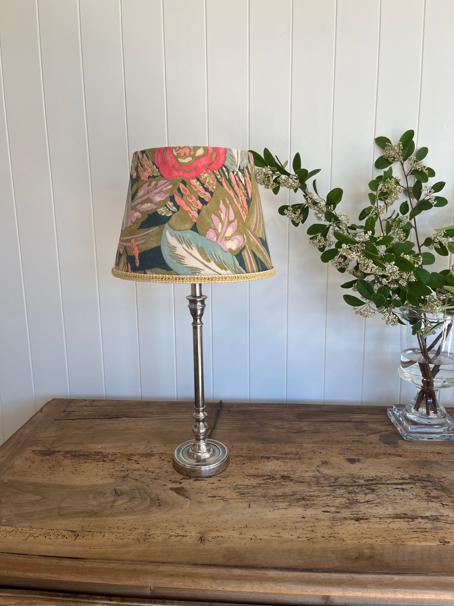 Linwood Floral Velvet Lamp Shade