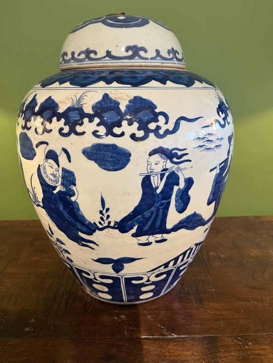 Blue & White Jar