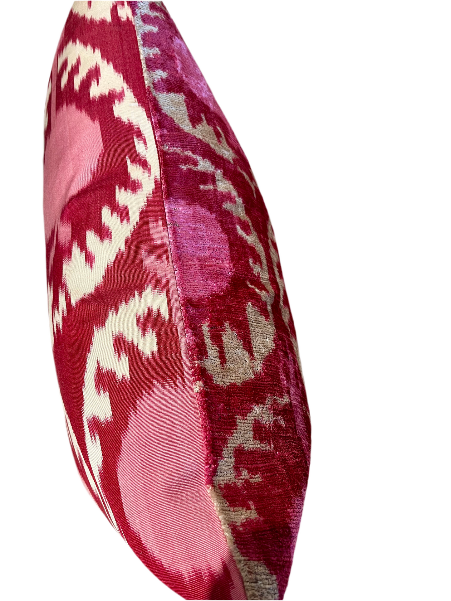 Silk Velvet Ikat Cushion