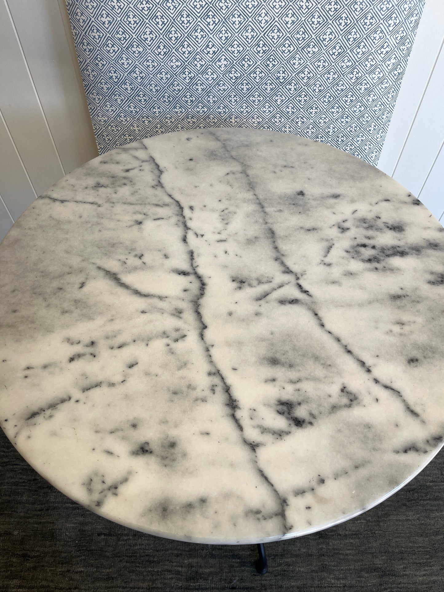 Iron & Marble Occasional Table