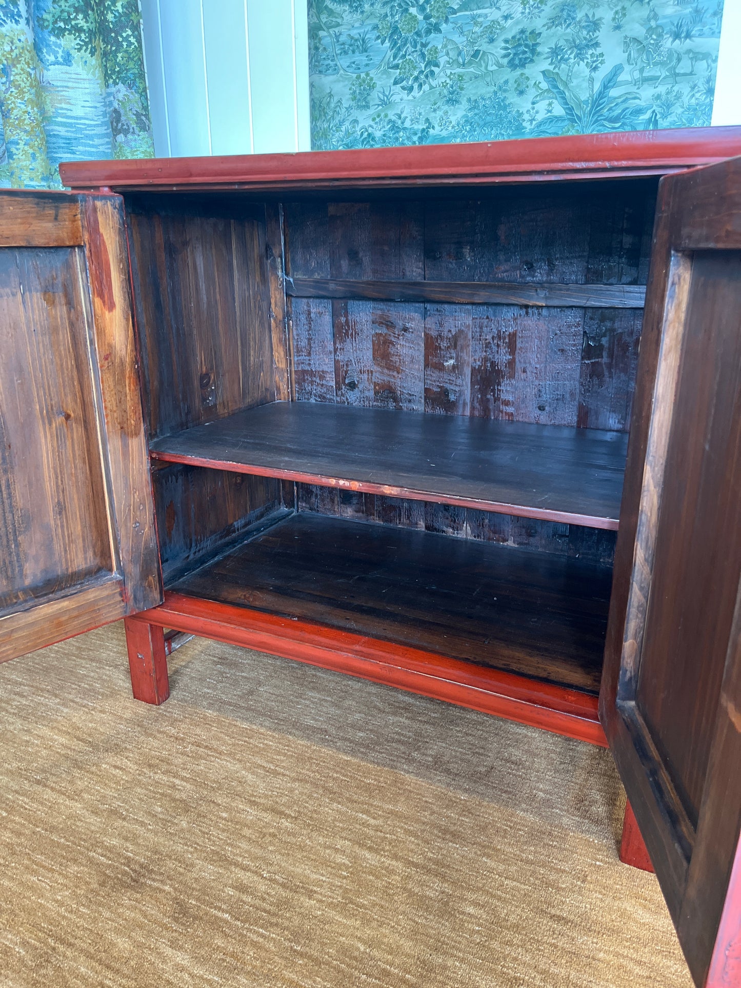 Red Oriental Cupboard