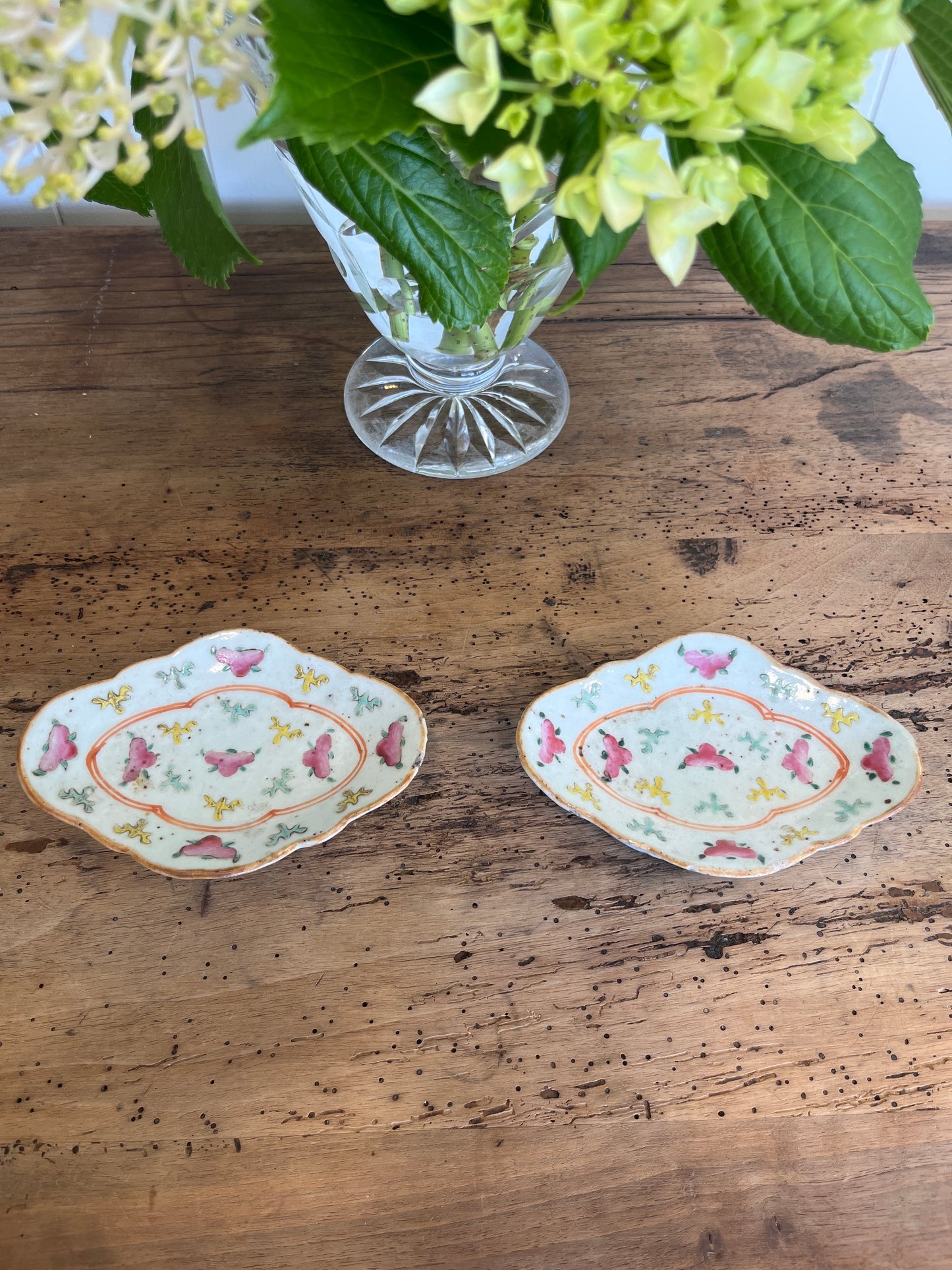 Antique Oriental Lozange Dishes