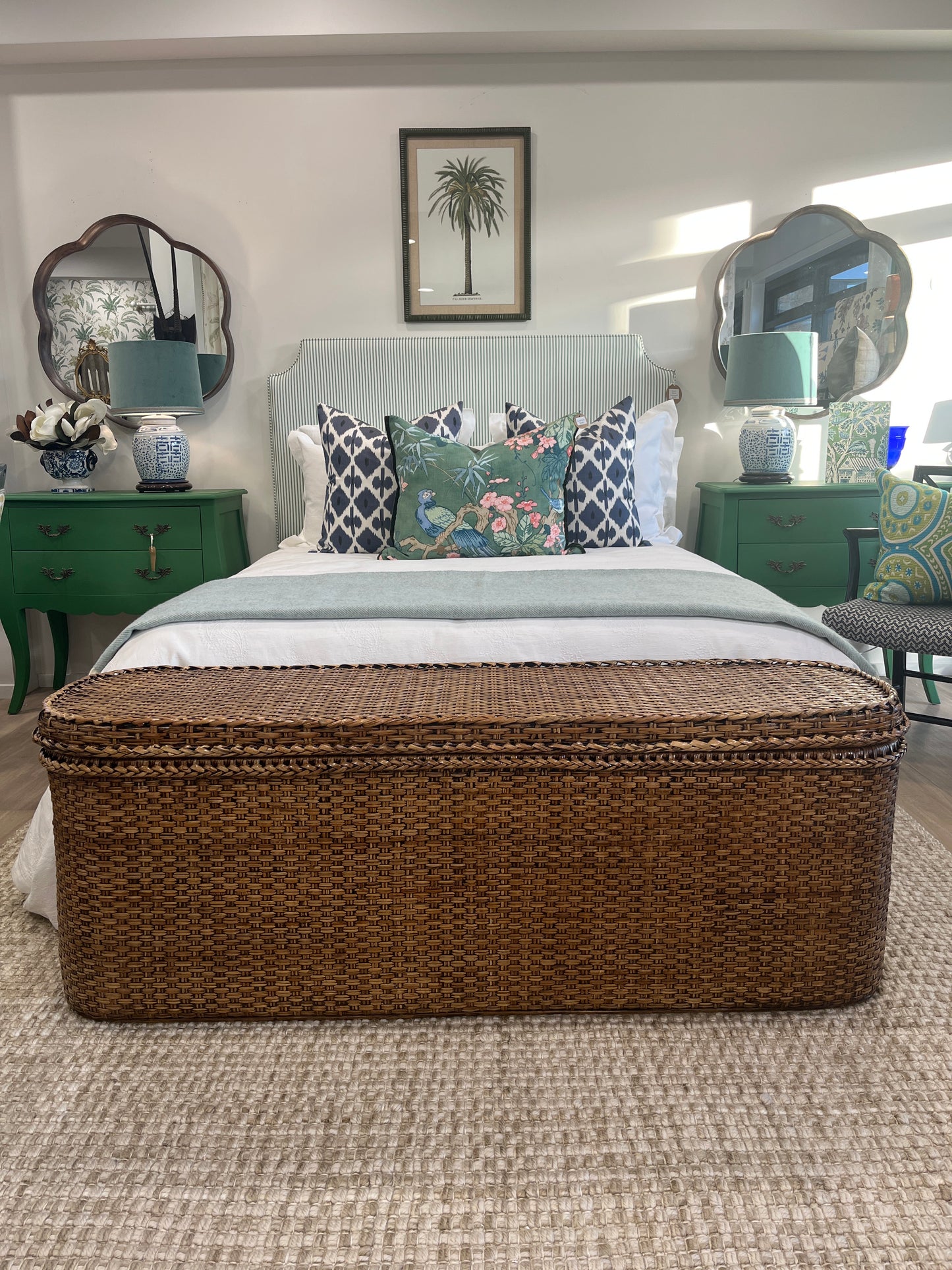 Bed End Rattan Ottoman