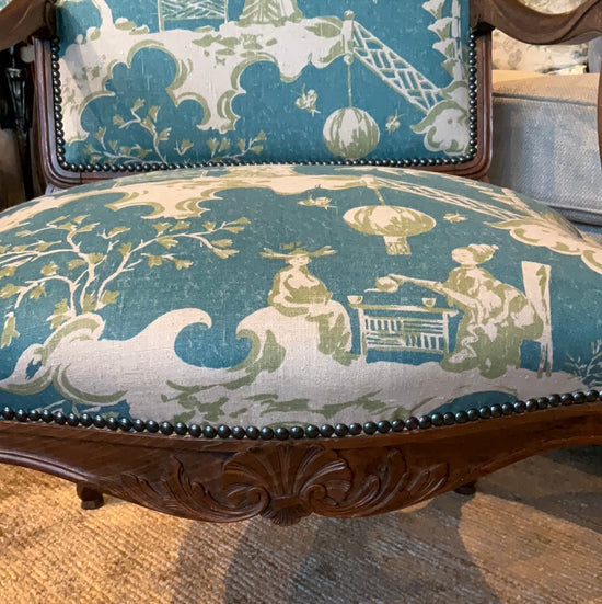 Louis XV Oak Fauteuil Chair