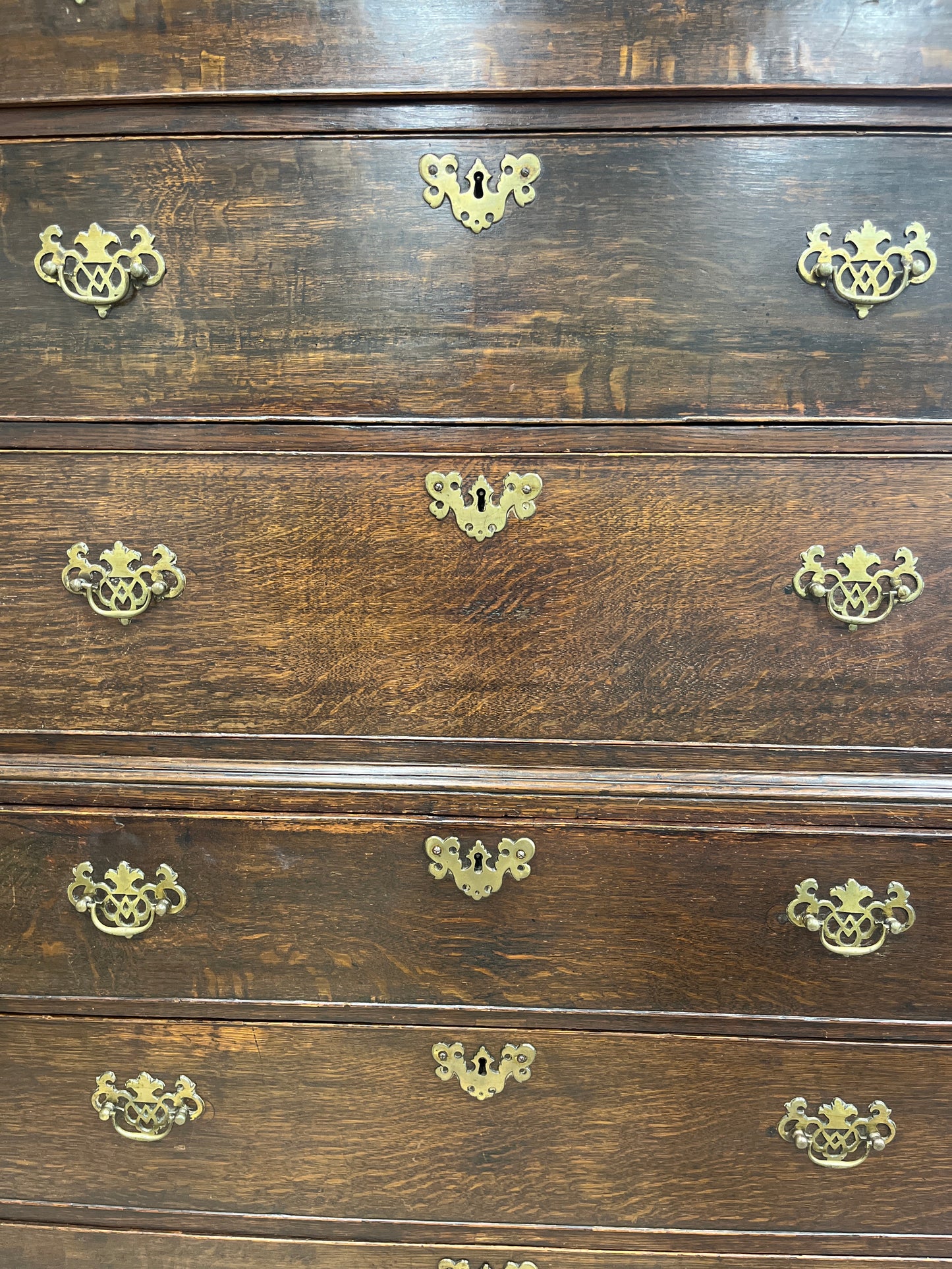 Georgian Oak Chest on Chest