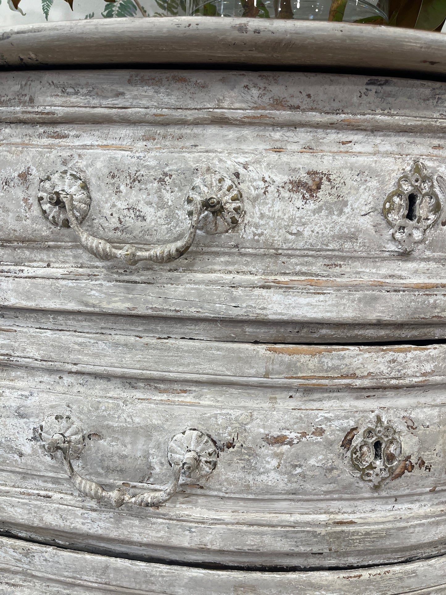 Painted Louis XV Serpentine fronted Commode