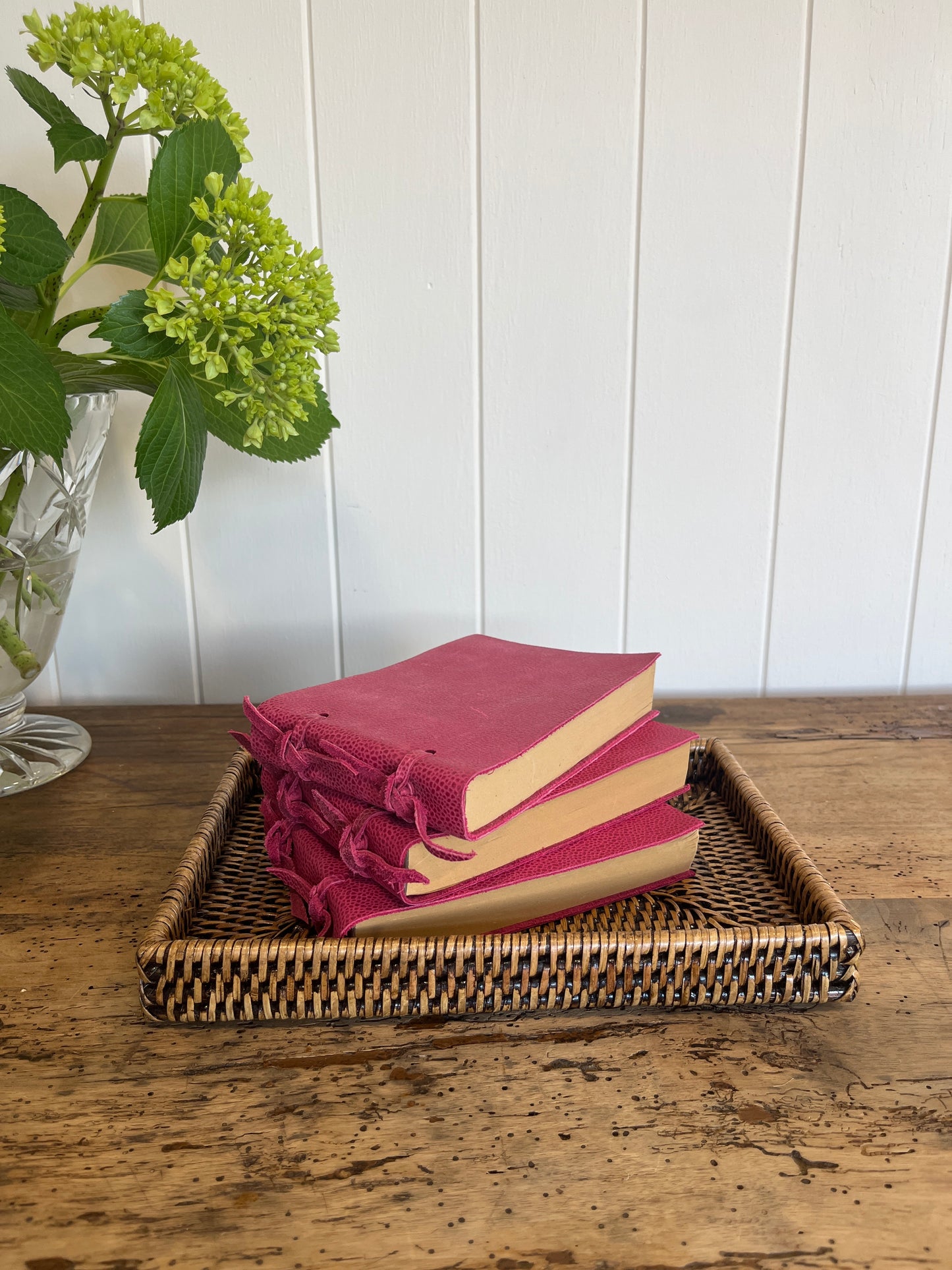 Pink Leather Notebook