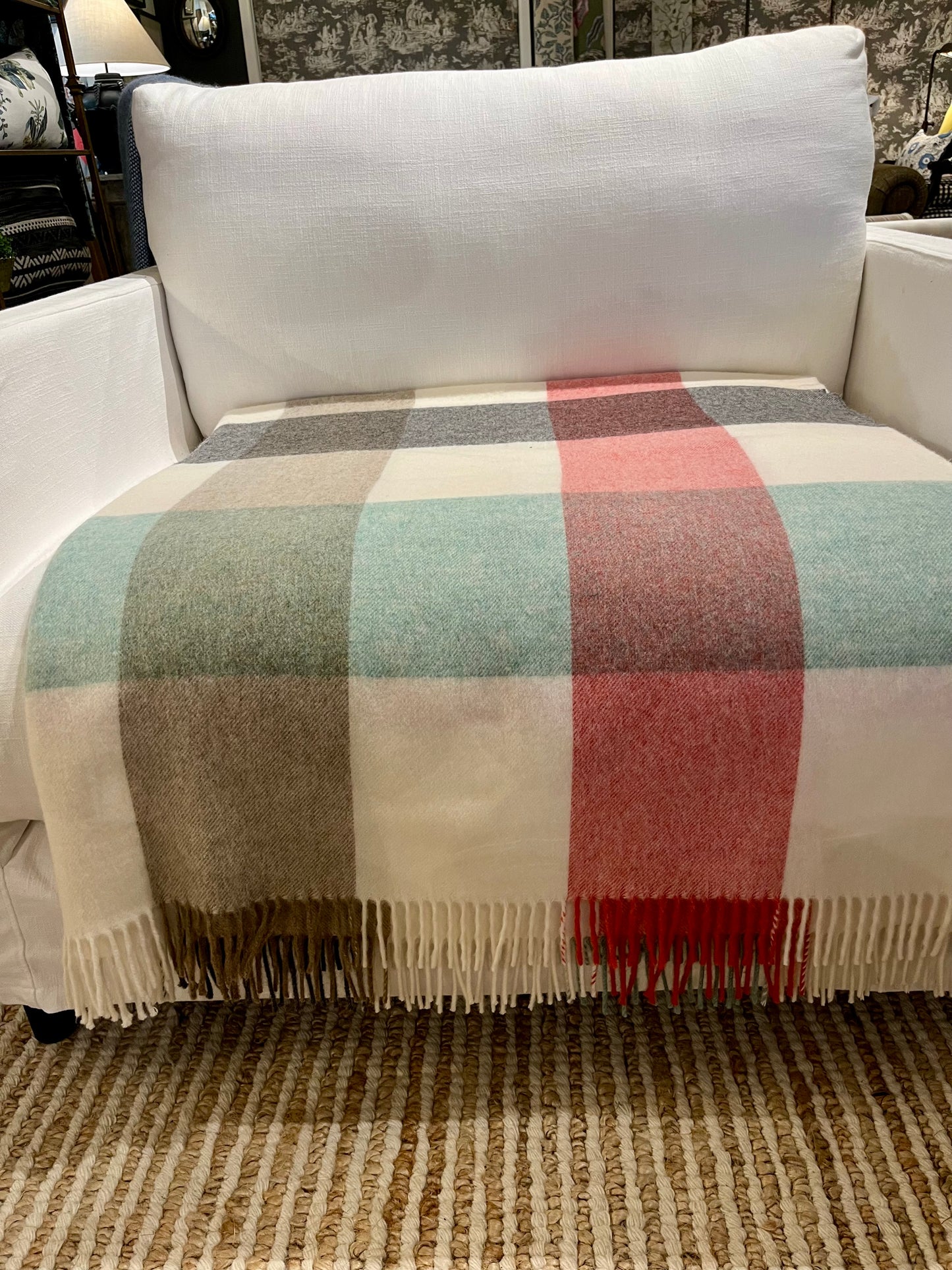 Checkboard Merino Throw