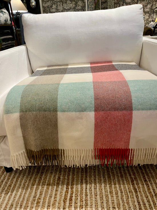 Checkboard Merino Throw