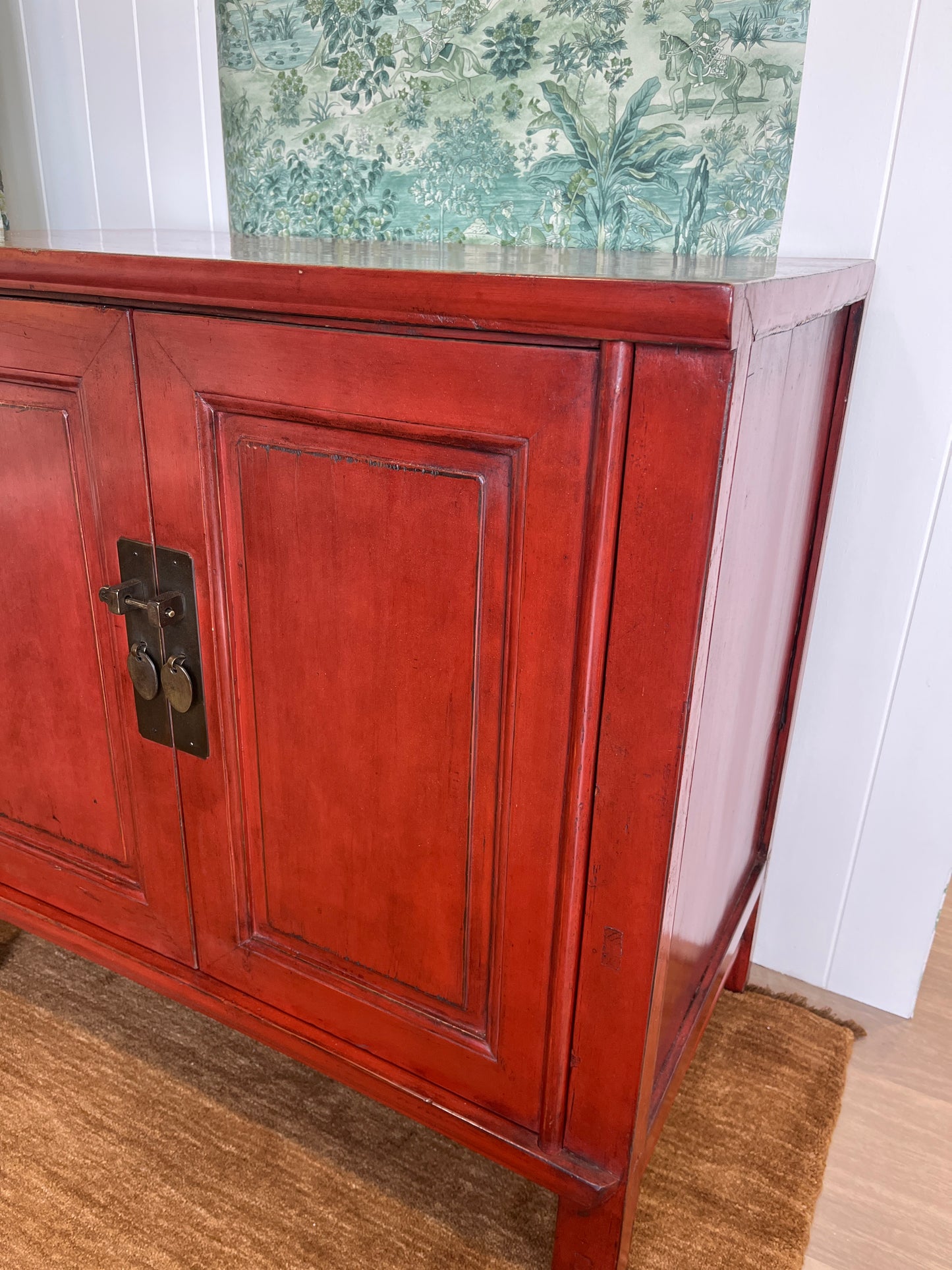 Red Oriental Cupboard