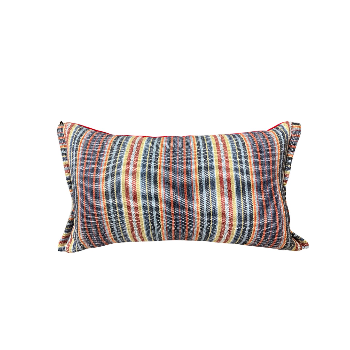 Navy Stripe Mulberry Cushion